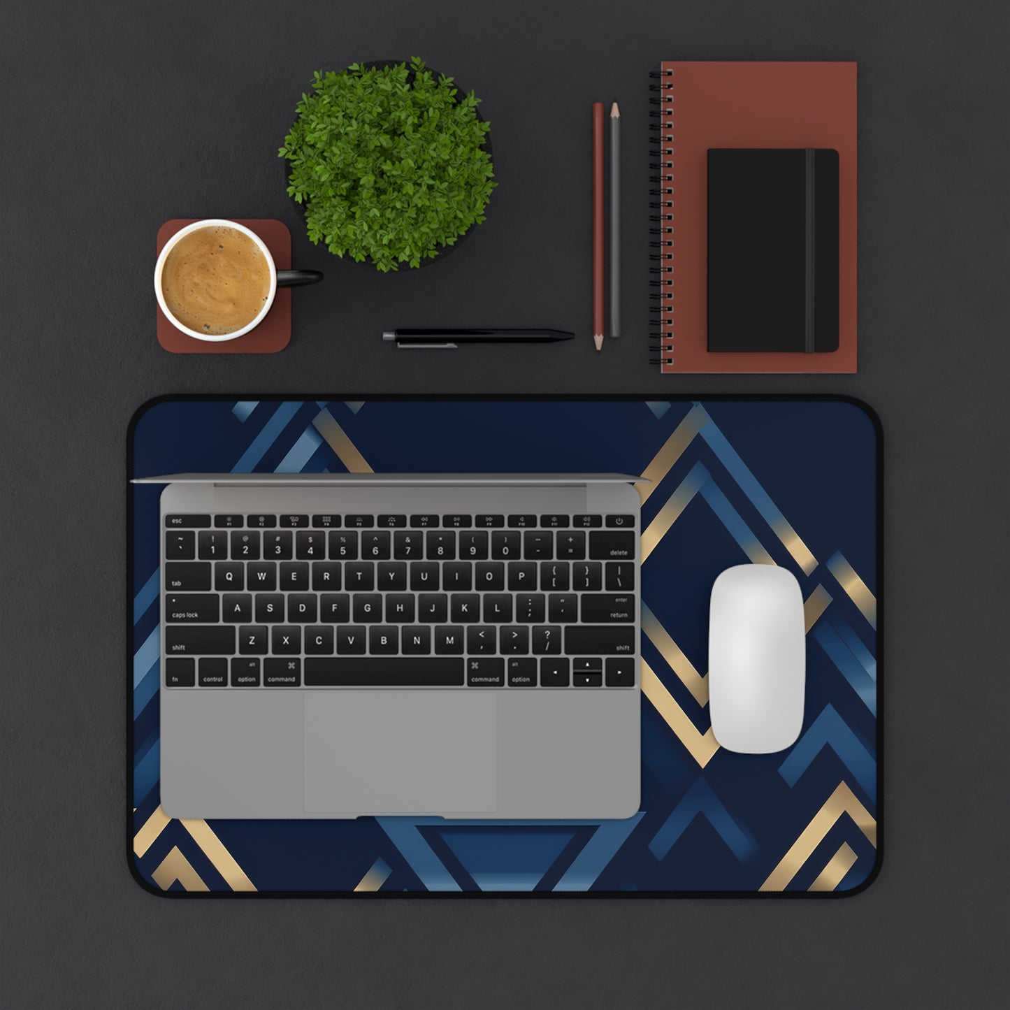 Valknut. Desk Mat - Stylish Office Organizer