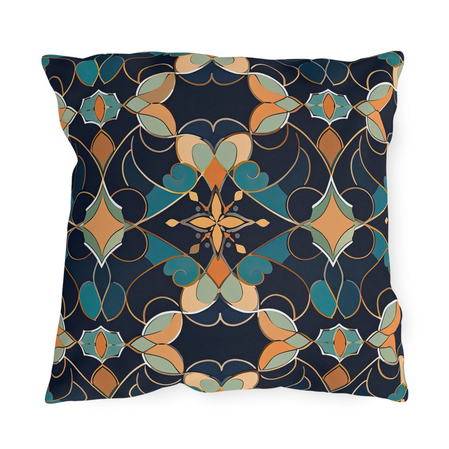 Moroccan Midnight . Outdoor Pillows