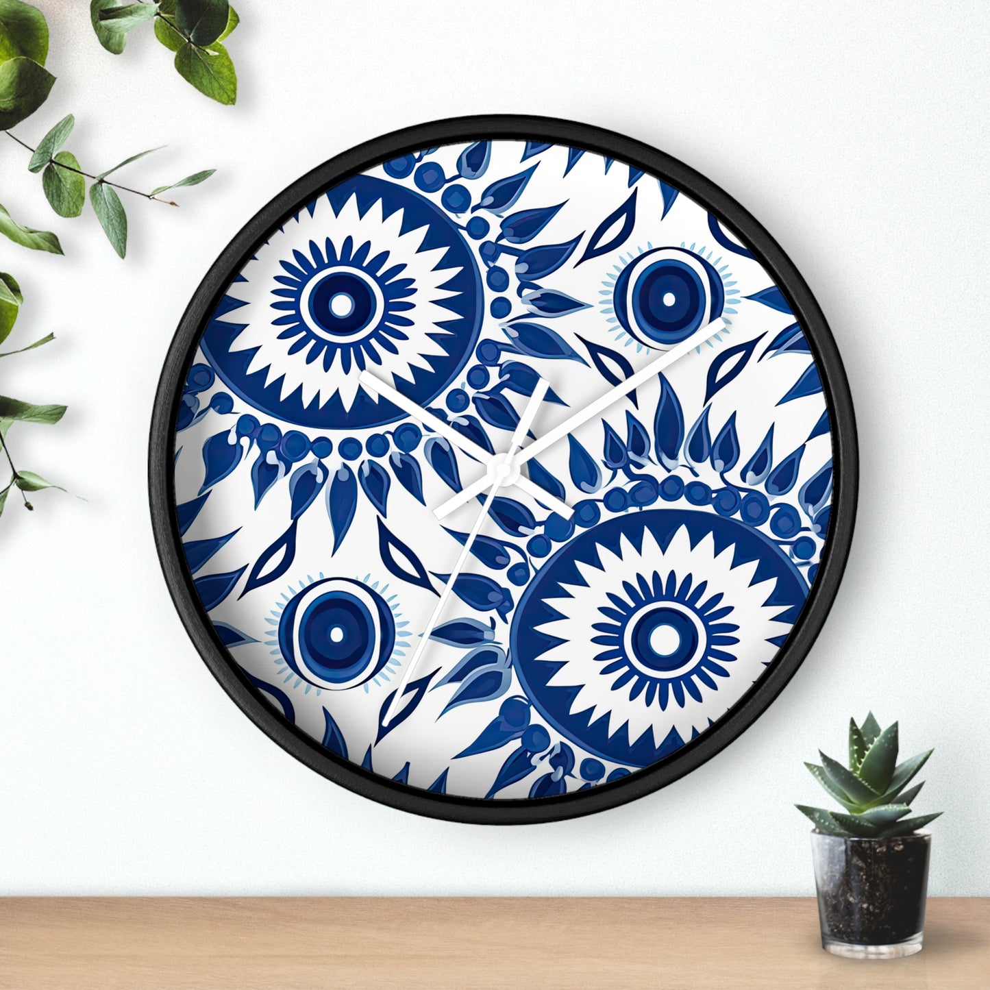Cursed Charms.Evil Eye inspired. Timeless Symbolism with Artistic Expression. Wall Clock.