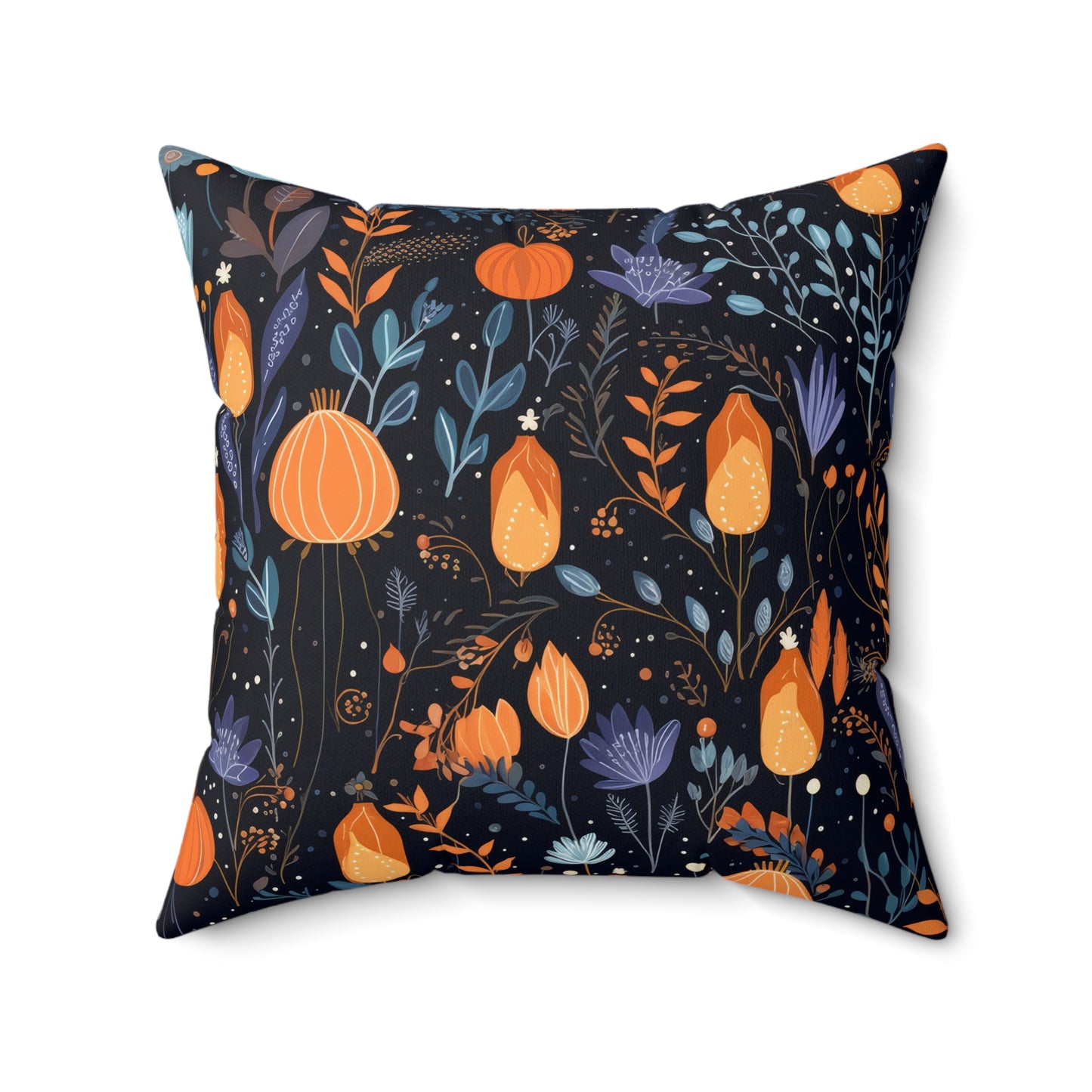 Whimsical Floral- Decorative Spun Polyester Cushion