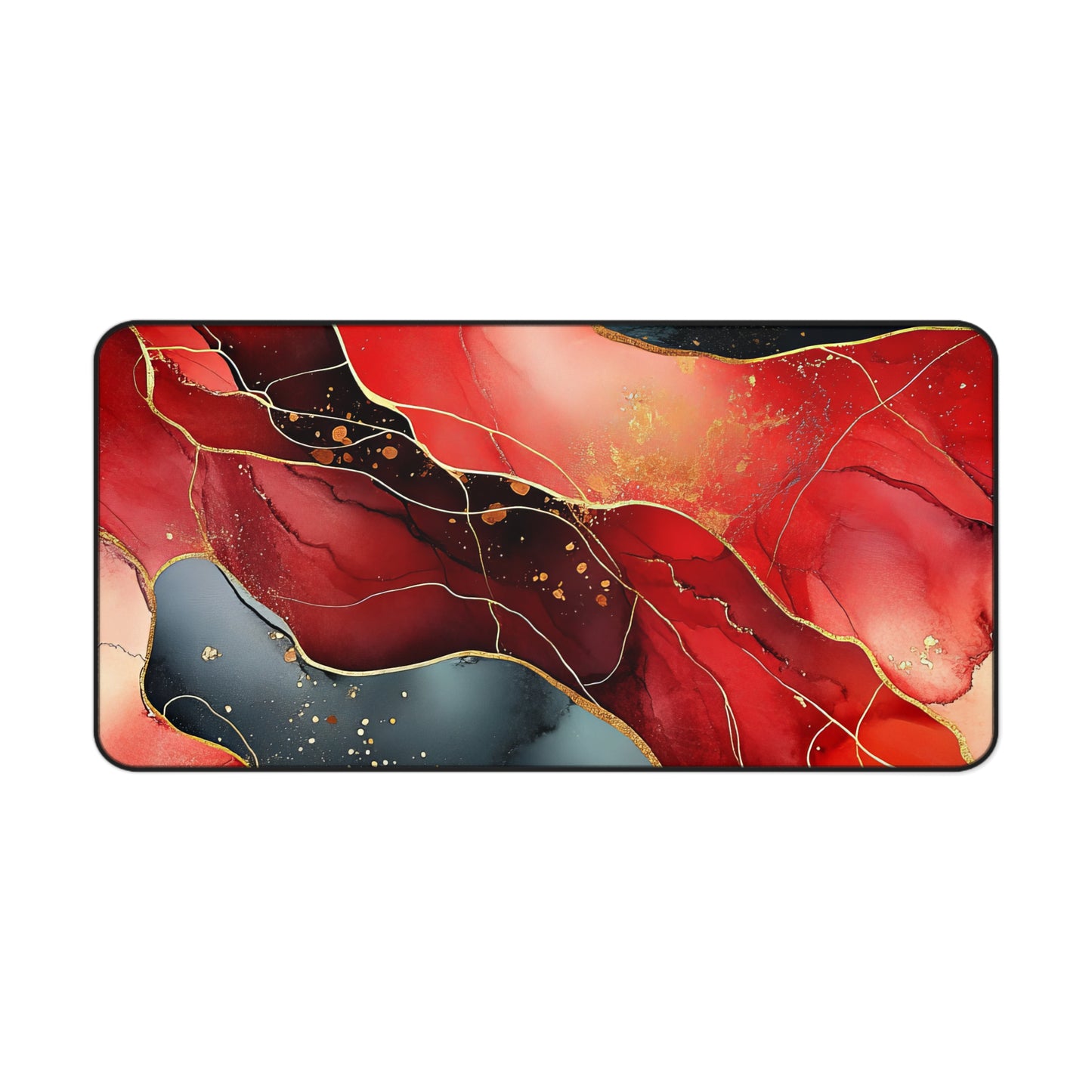 Marbled Cherry Esence Desk Mat - Stylish Office Organizer