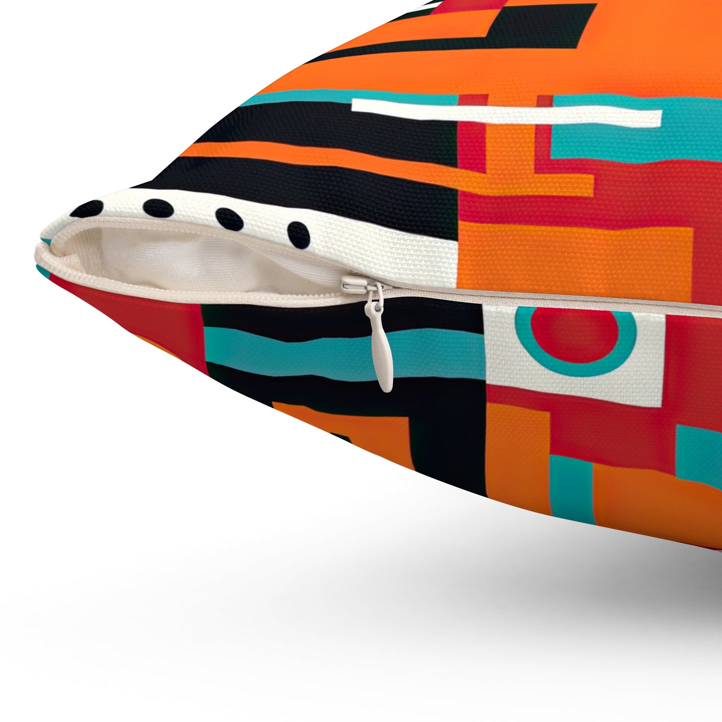 Quantum Reverie. Retro Avant-Garde Spun Polyester Square Pillow