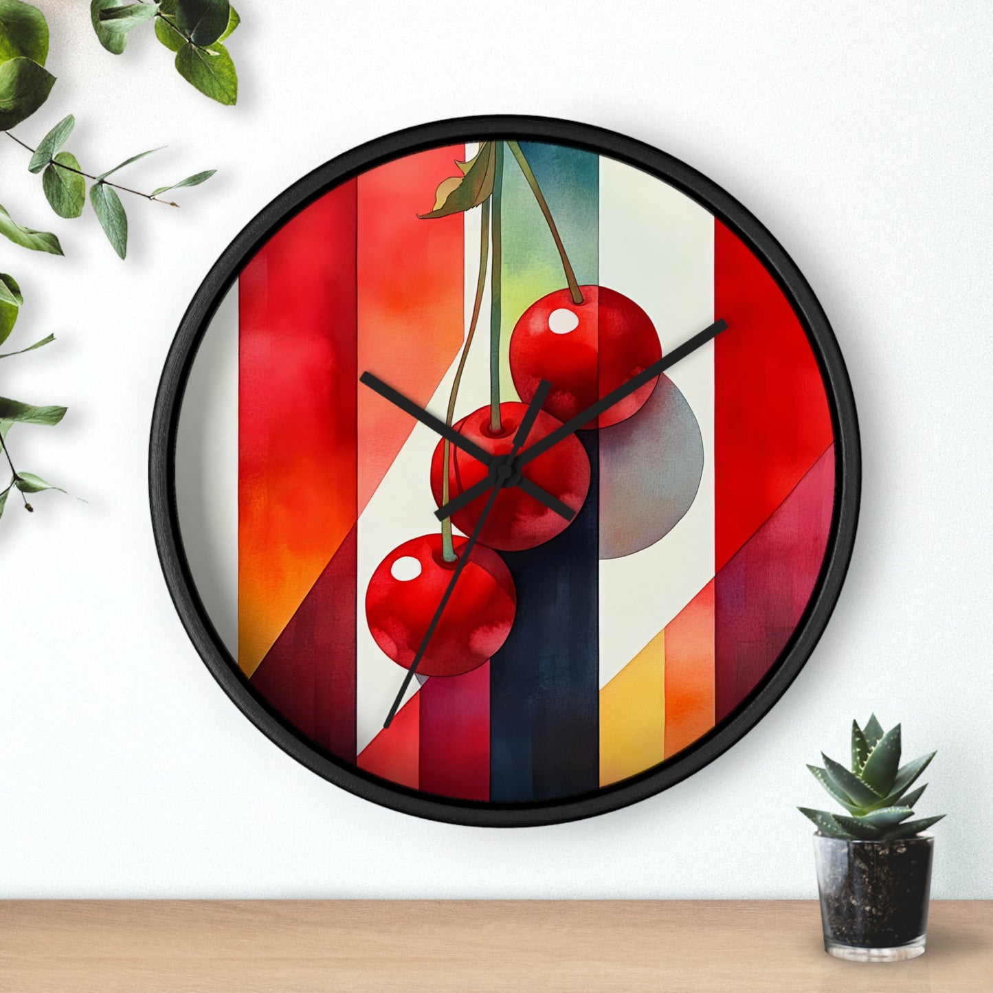 CherryCharm. Wall Clock - Artistic Home Decor