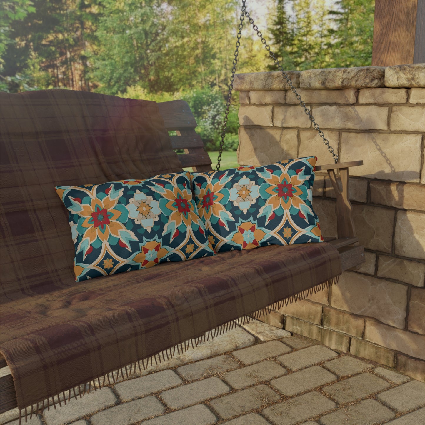 Serenade in Souk . Outdoor Pillows