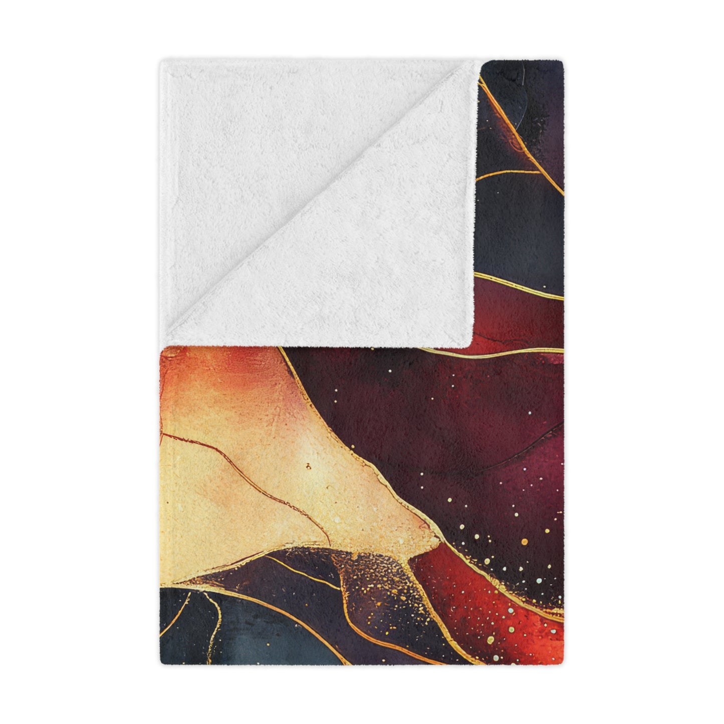 Velvet Cherry. Cozy Artistic Microfiber Blanket -