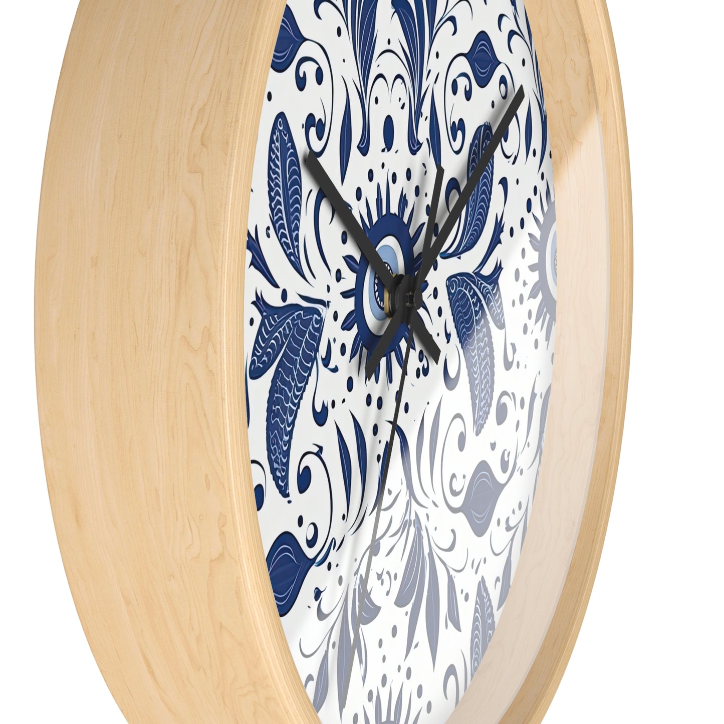 Beholder. Artful Evil Eye Wall Clock – Timekeeping with Protective Meaning