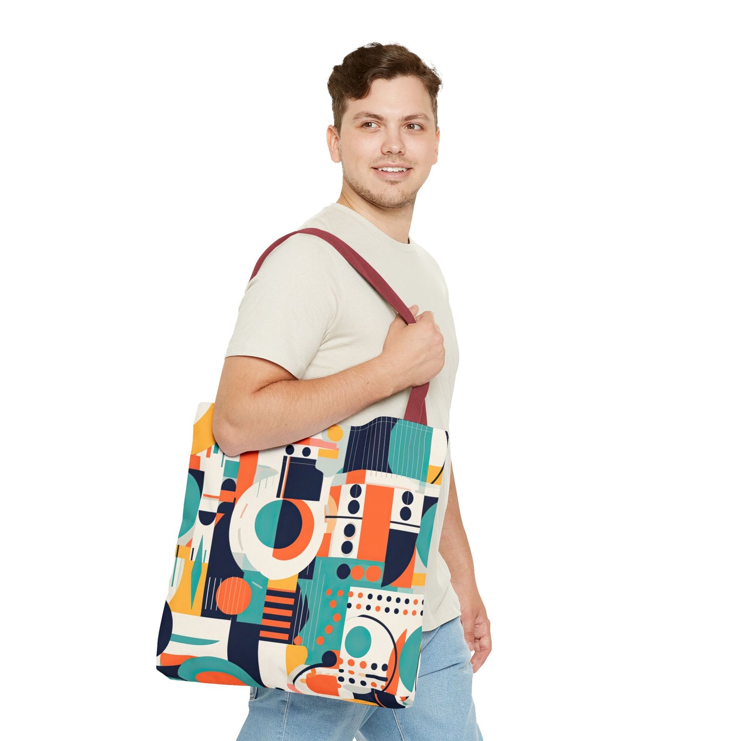 Echoes of the Analog Future. Tote Bag for Everyday Use
