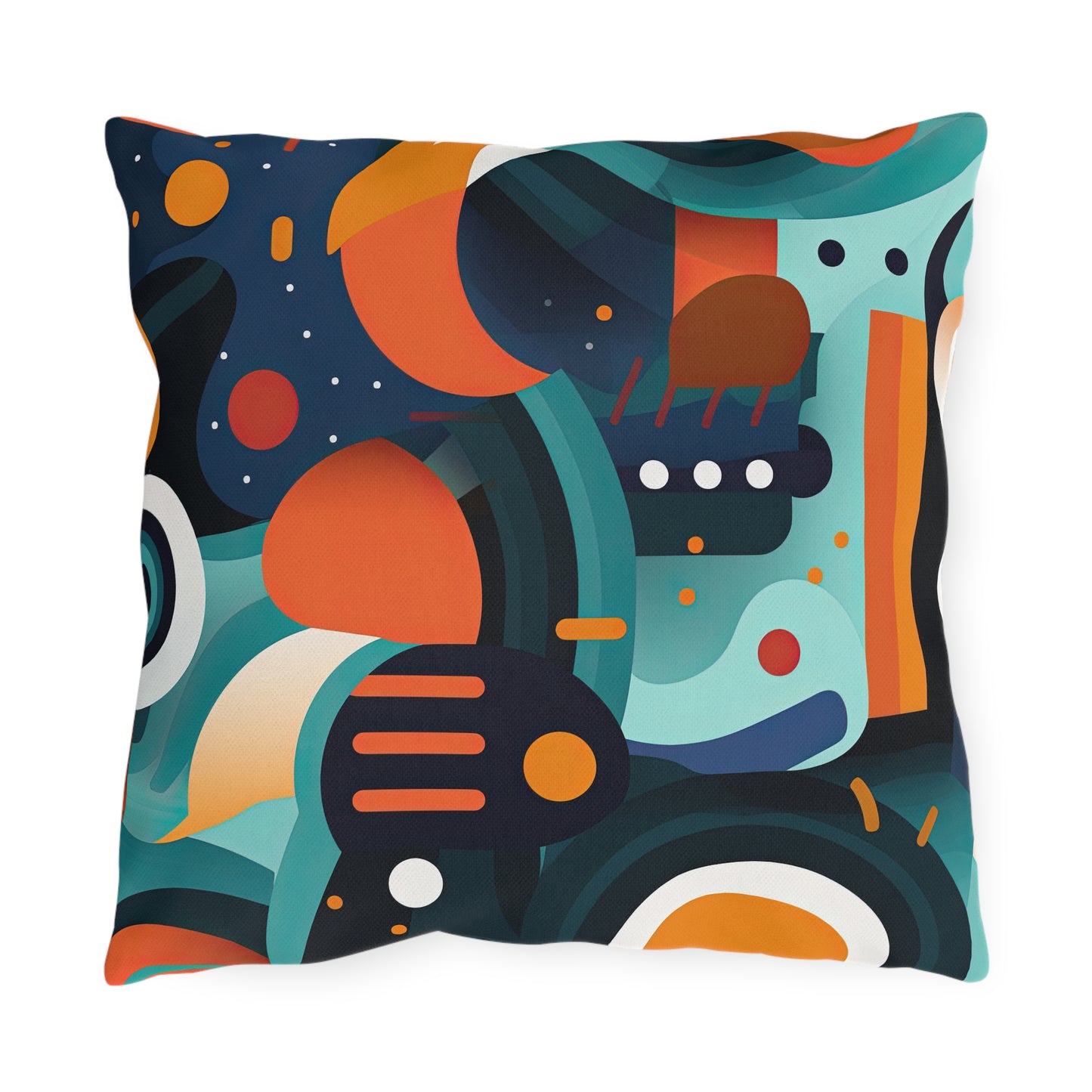 Retro Futurism. Retro Style Avant-Garde Outdoor Pillows