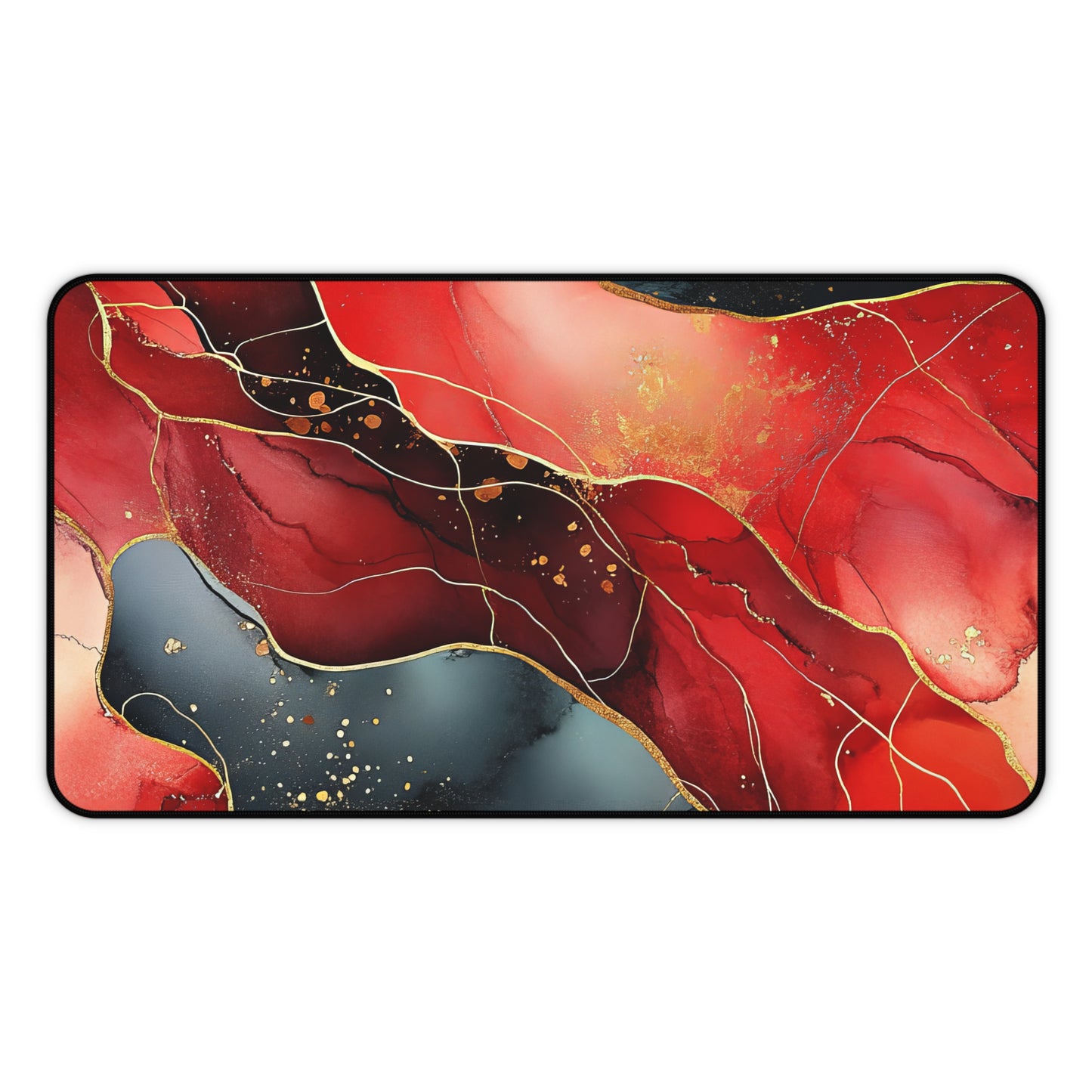 Marbled Cherry Esence Desk Mat - Stylish Office Organizer