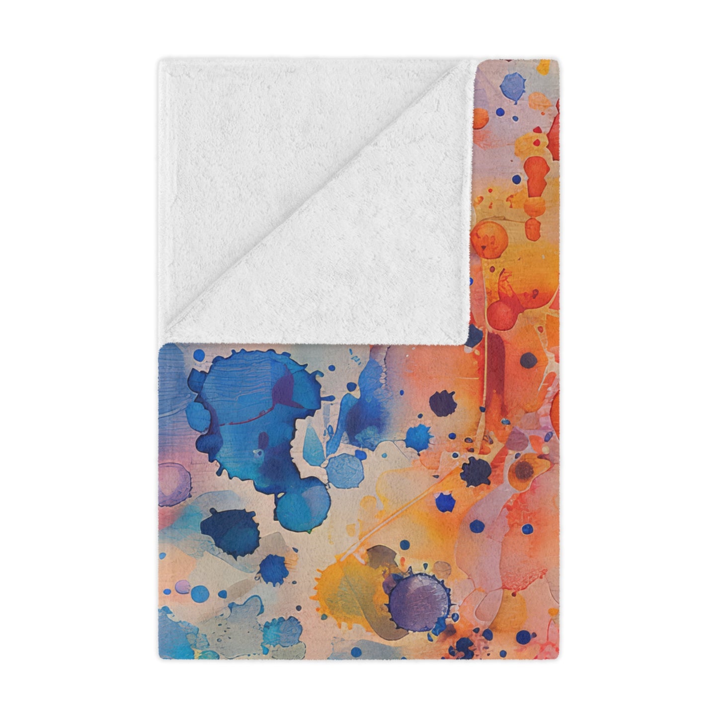 Hamsa Radiance Rainbow. Cozy Artistic Microfiber Blanket.