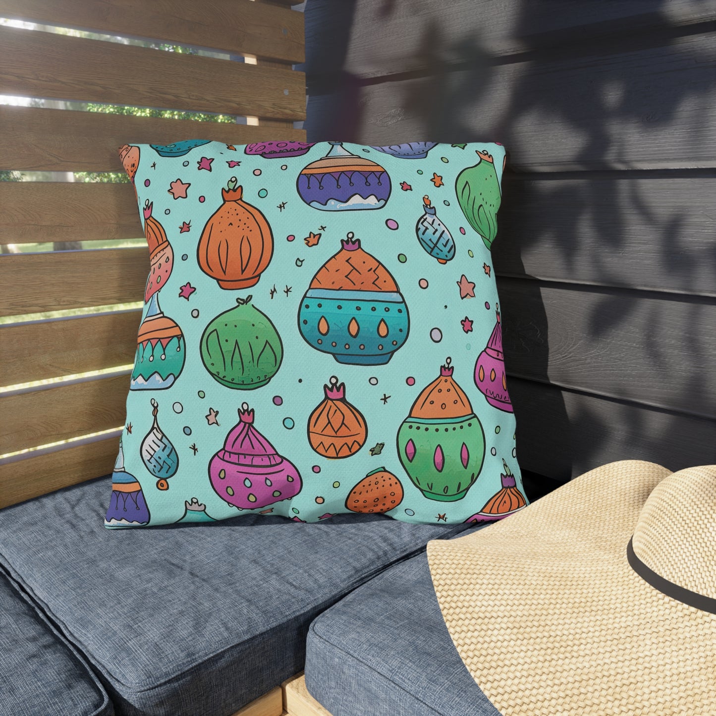 Serenade in Souk . Outdoor Pillows