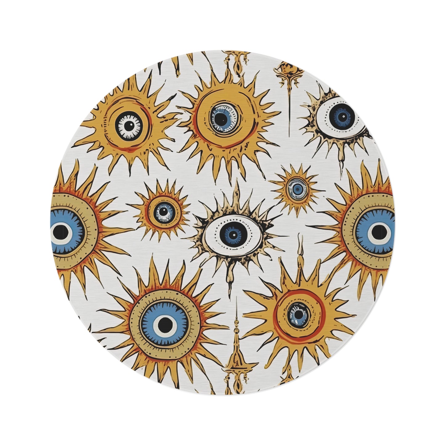 Ethereal Eyeful. Round Rug