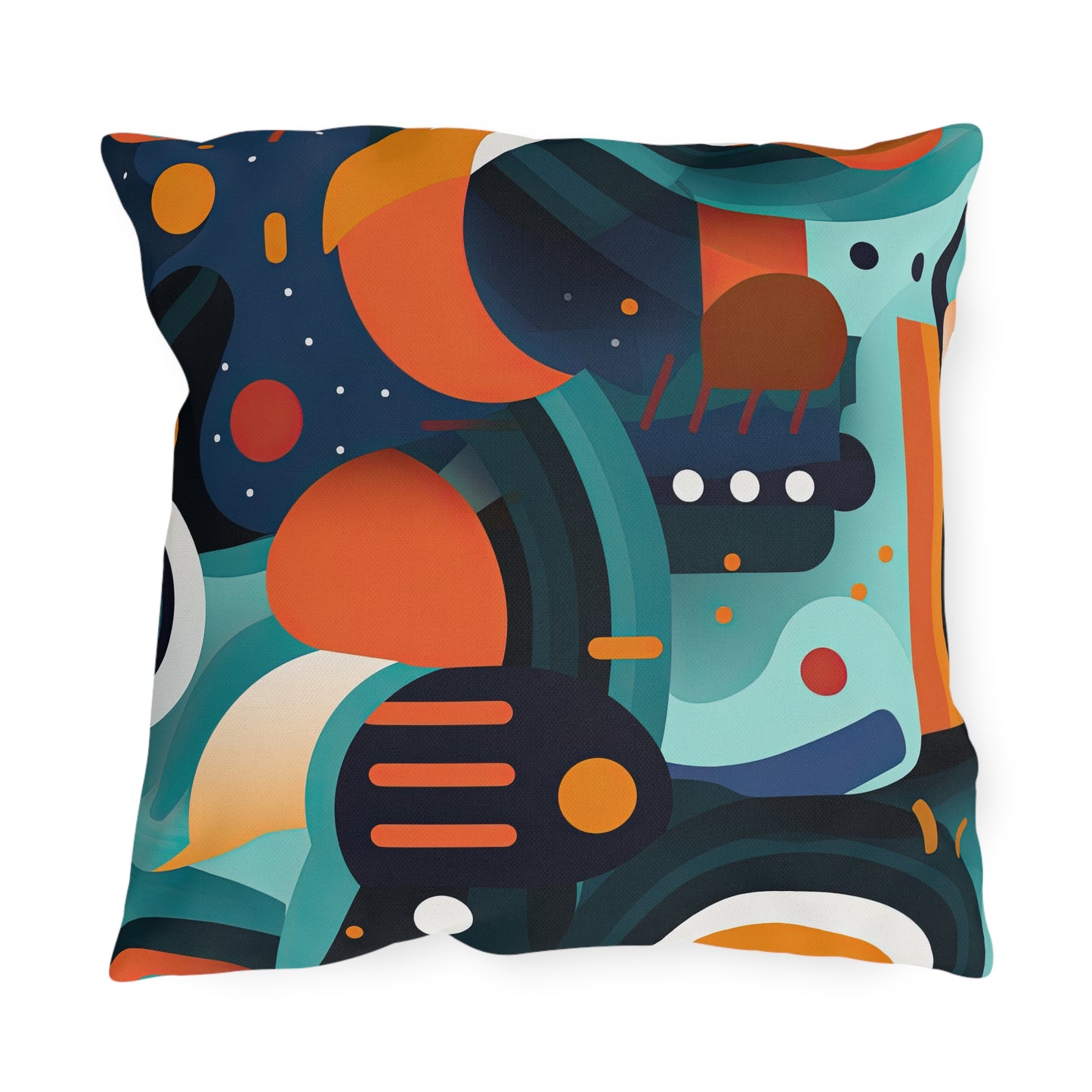 Retro Futurism. Retro Style Avant-Garde Outdoor Pillows