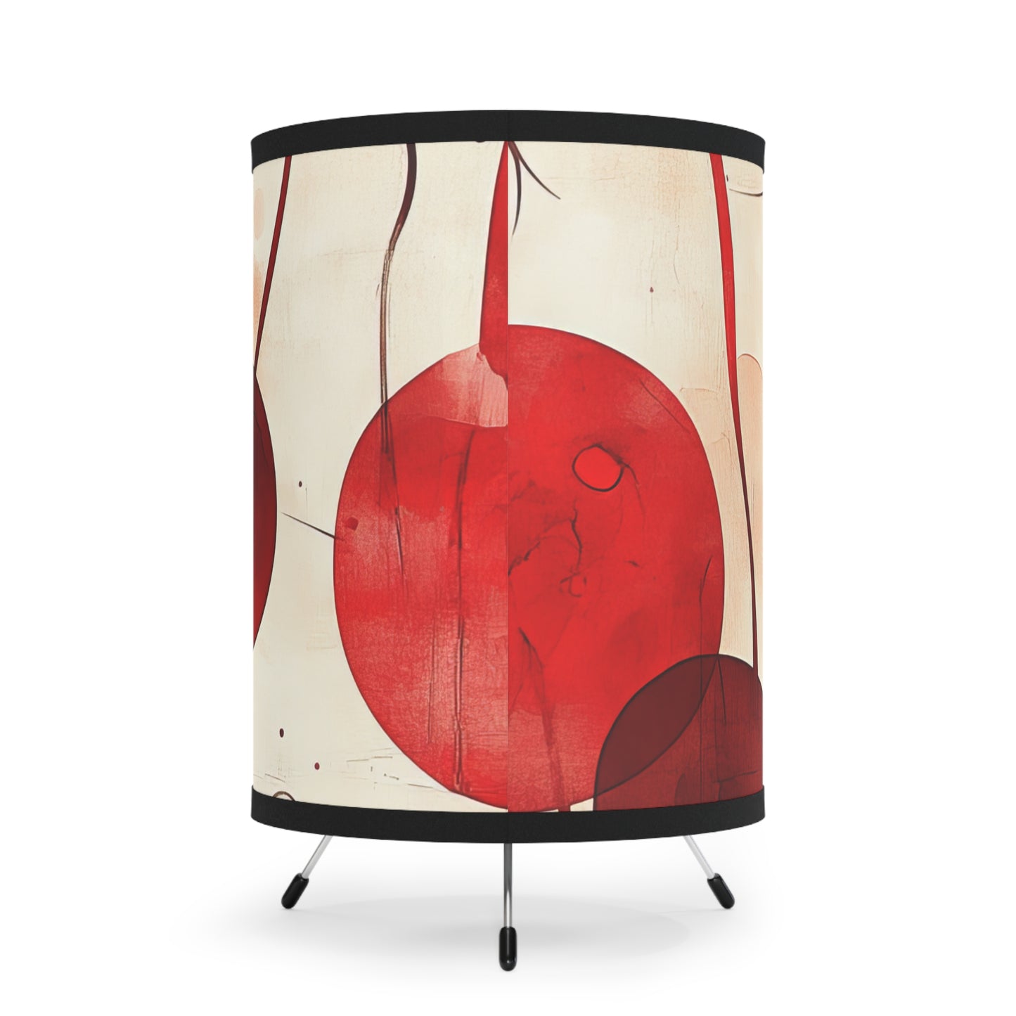 Vintage Cherry II. Modern Tripod Lamp