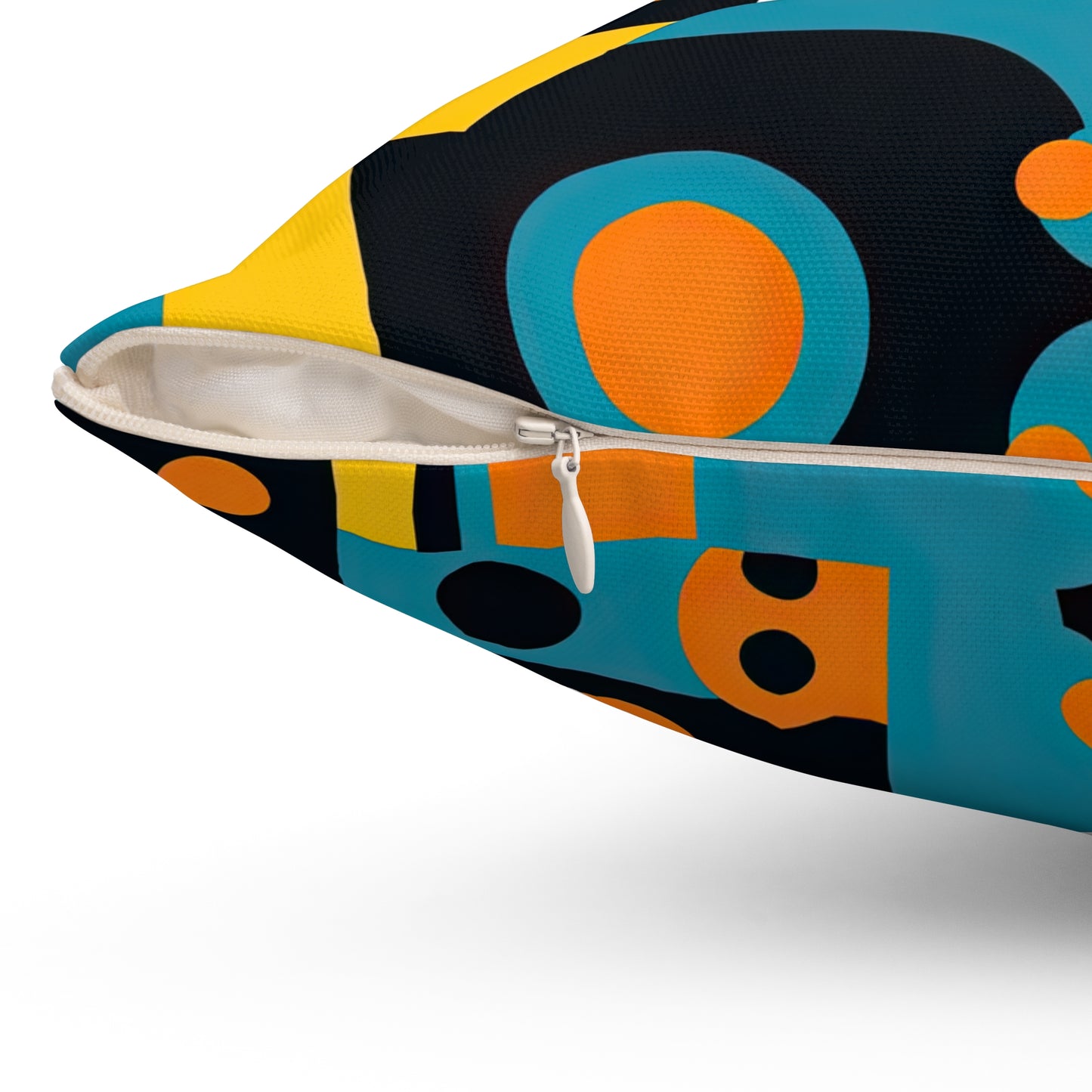 Analog Alchemy. Futuristic Nostalgia Unique Artistic Spun Polyester Square Pillow