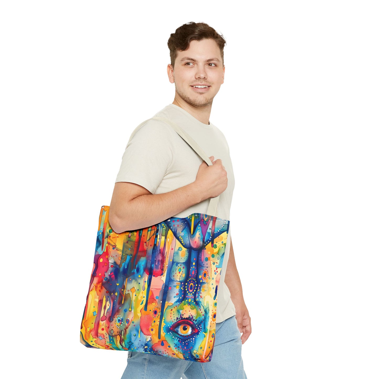 Hamsa Jewel burst. Tote Bag for Everyday Use