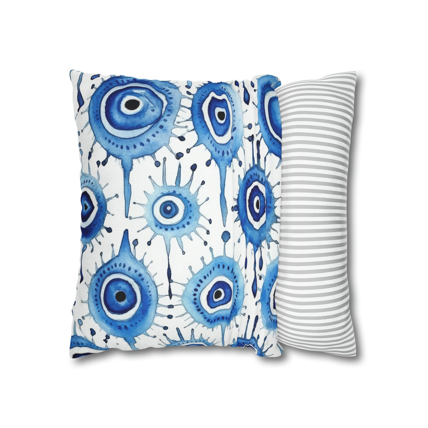 Evil Eye Cry. Spun Polyester Square Pillow Case