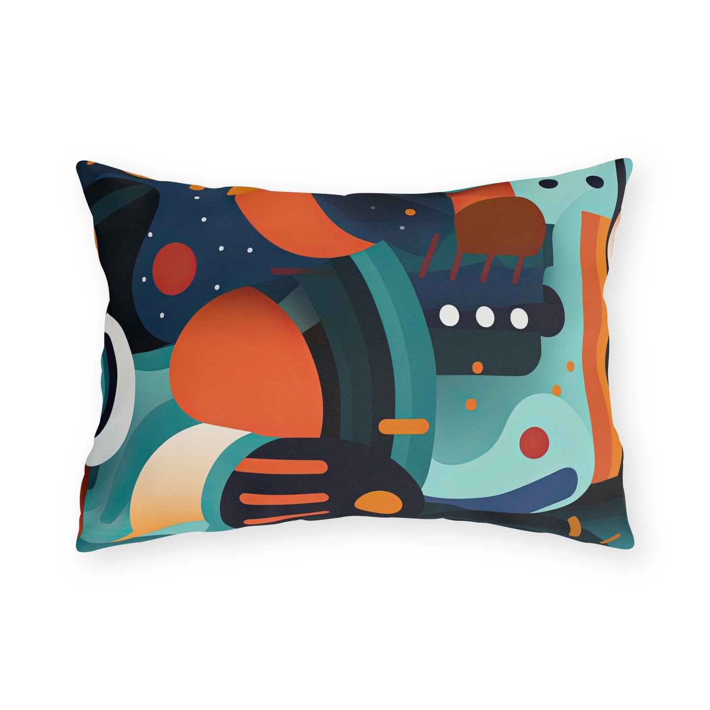 Retro Futurism. Retro Style Avant-Garde Outdoor Pillows