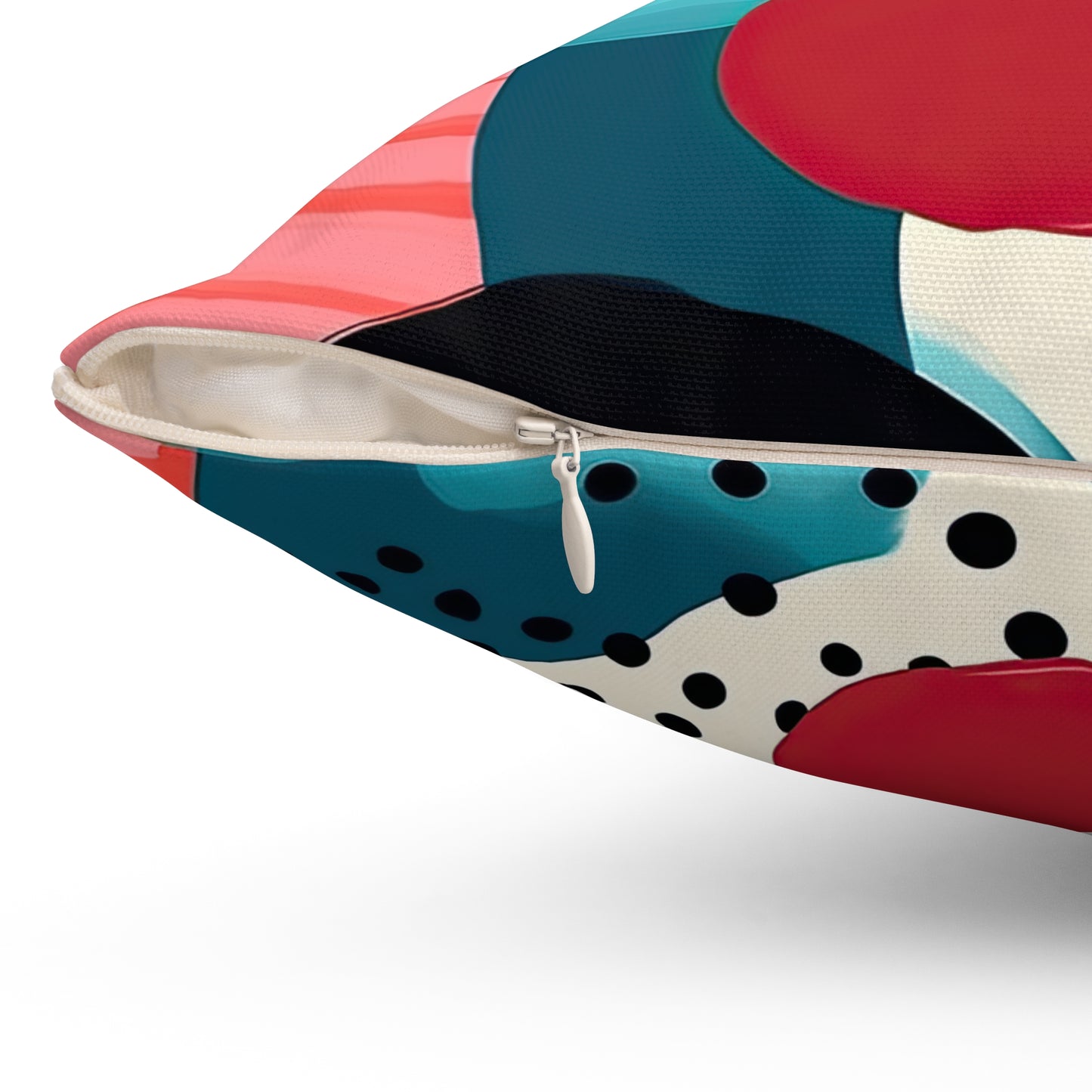 Chroma Catharsis. Vibrant Retro Color Spun Polyester Square Pillow