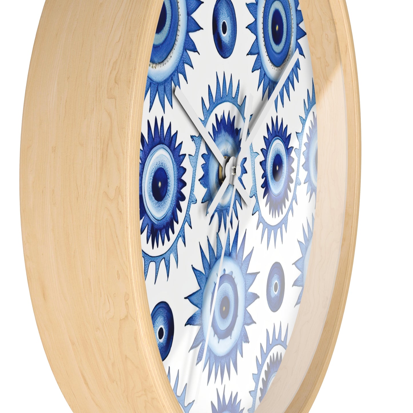 Spectral Watcher. Beholder. Artful Evil Eye Wall Clock – Timekeeping with Protective MeaningWall Clock.
