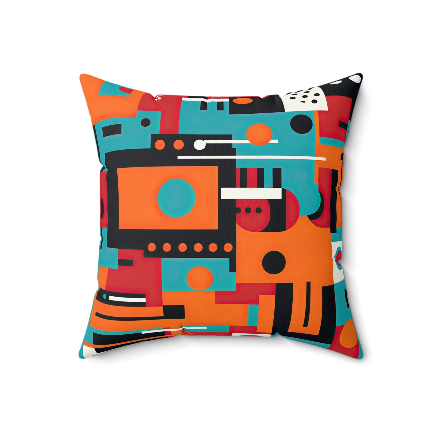 Quantum Reverie. Retro Avant-Garde Spun Polyester Square Pillow