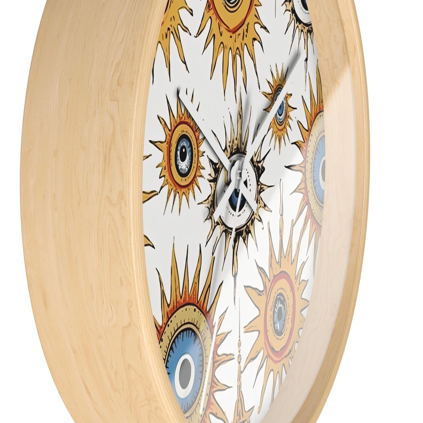 Ethereal Eyeful. Artful Evil Eye Wall Clock – Timekeeping with Protective Meaning. Wall Clock.