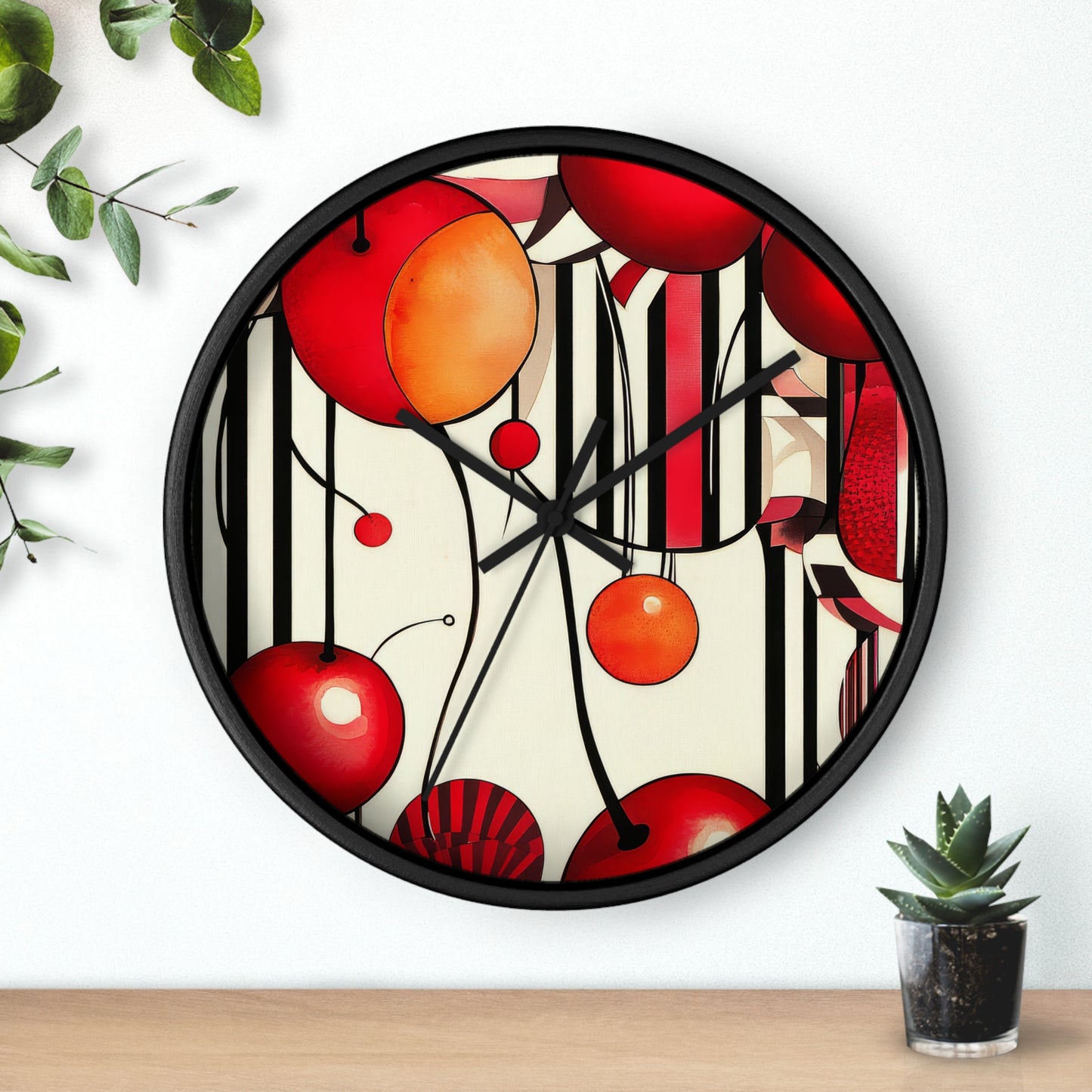 CherryBalm. Wall Clock - Artistic Home Decor