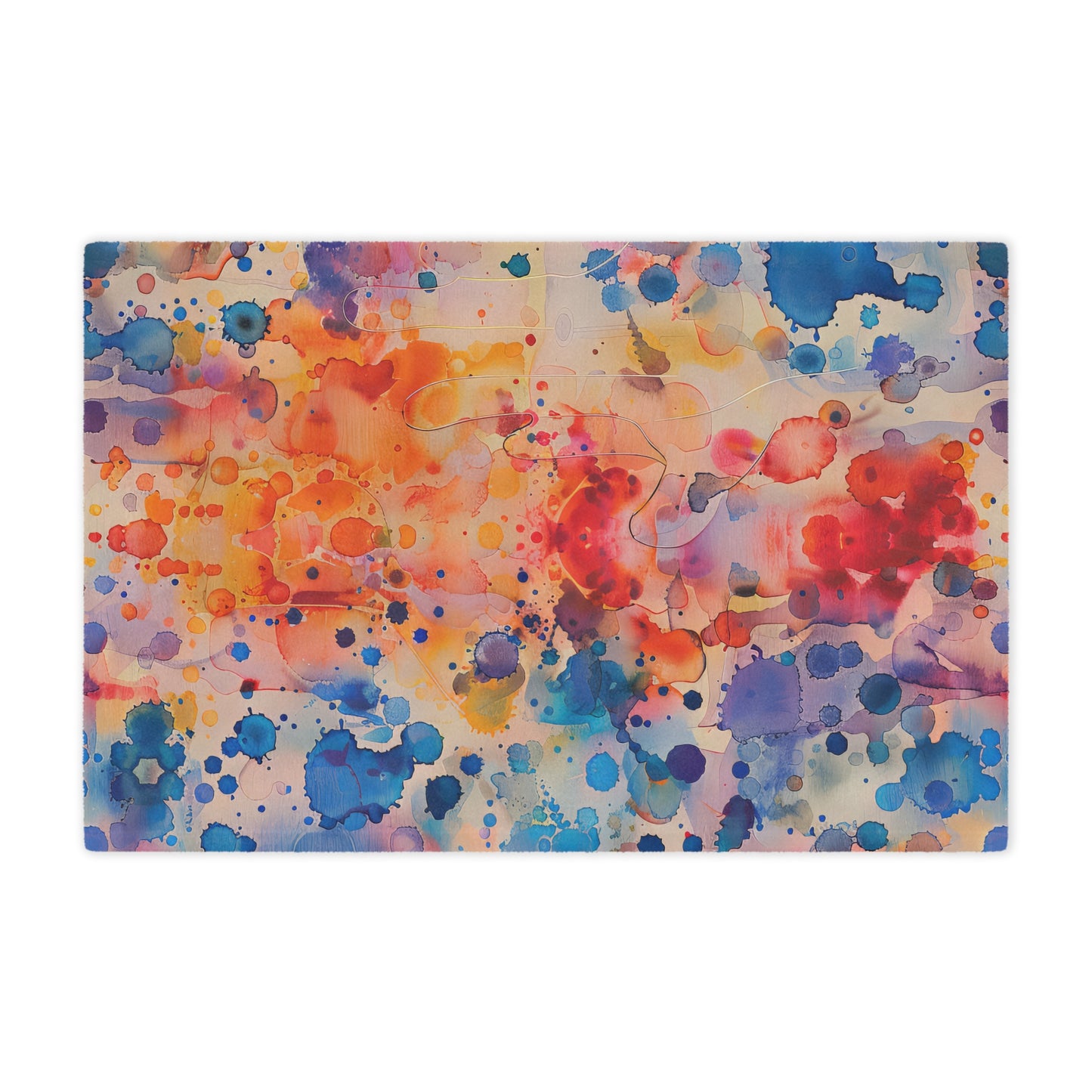 Hamsa Radiance Rainbow. Cozy Artistic Microfiber Blanket.
