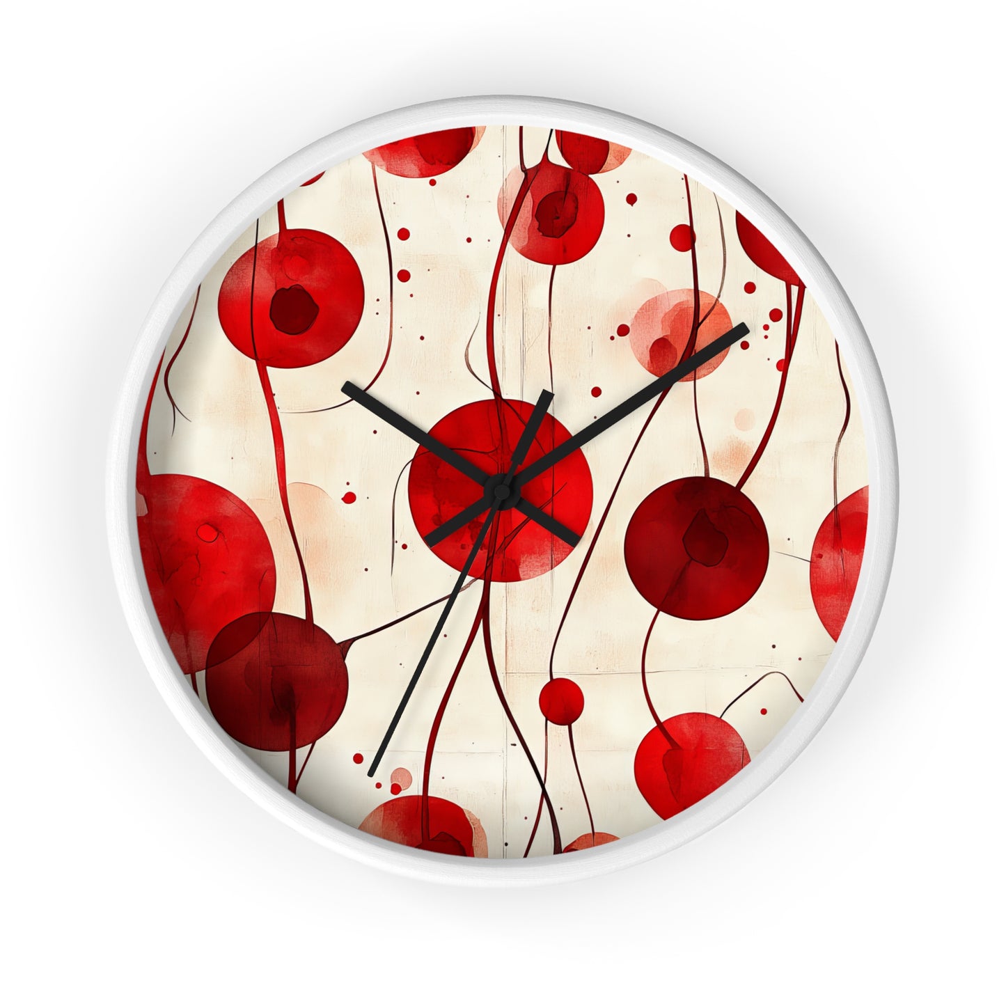 Vintage Cherry Wall Clock - Artistic Home Decor