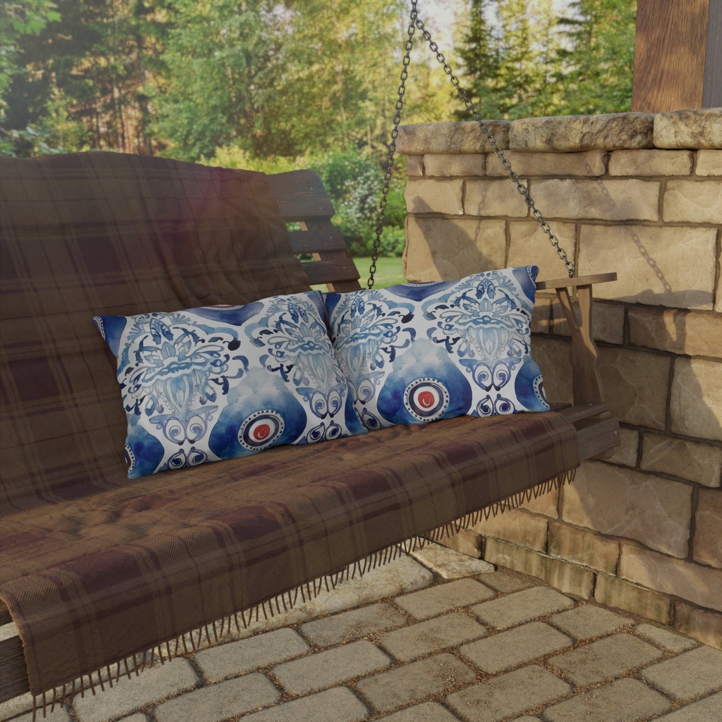 Hand Of Envy. Outdoor Pillows