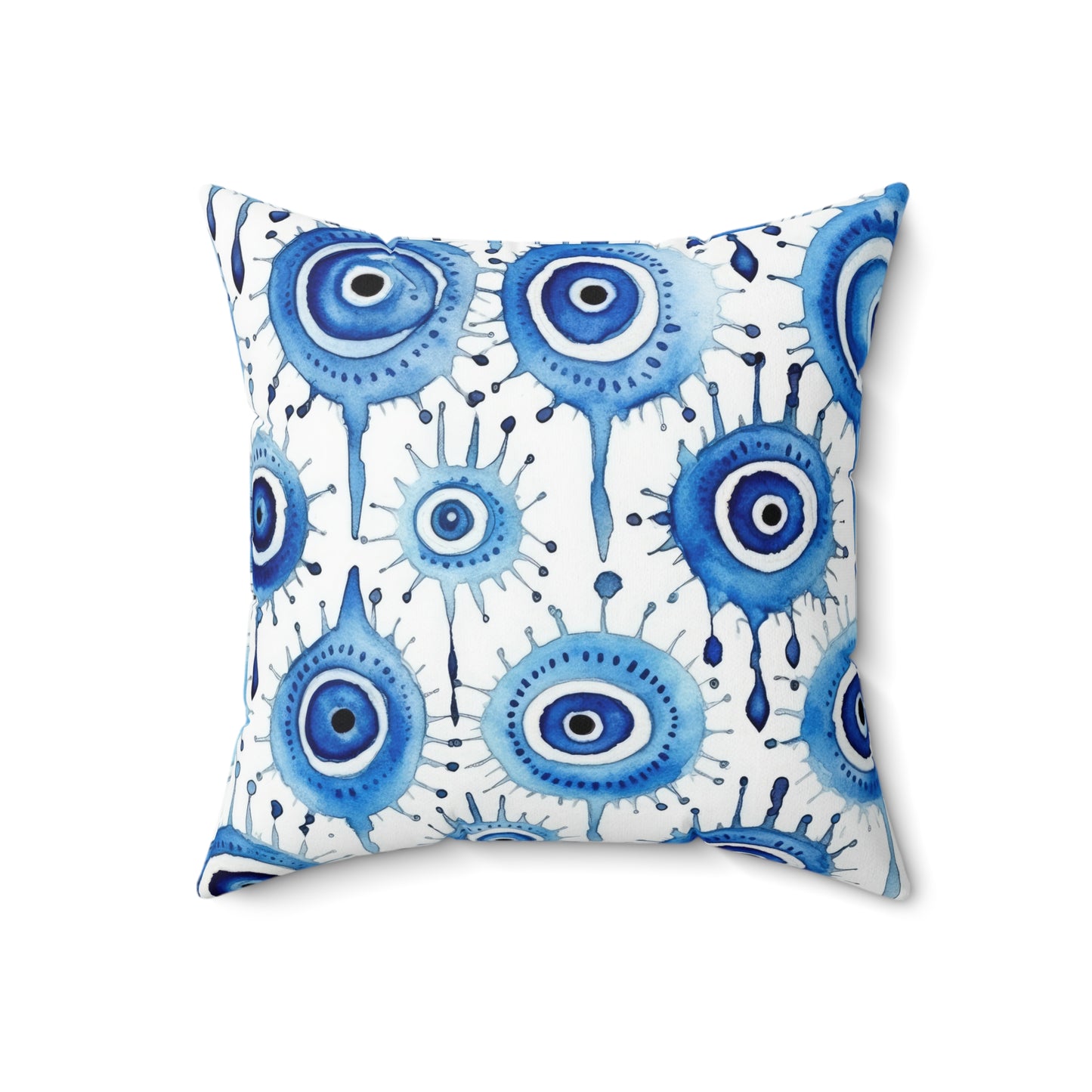 Evil Eye Cry. Spun Polyester Square Pillow