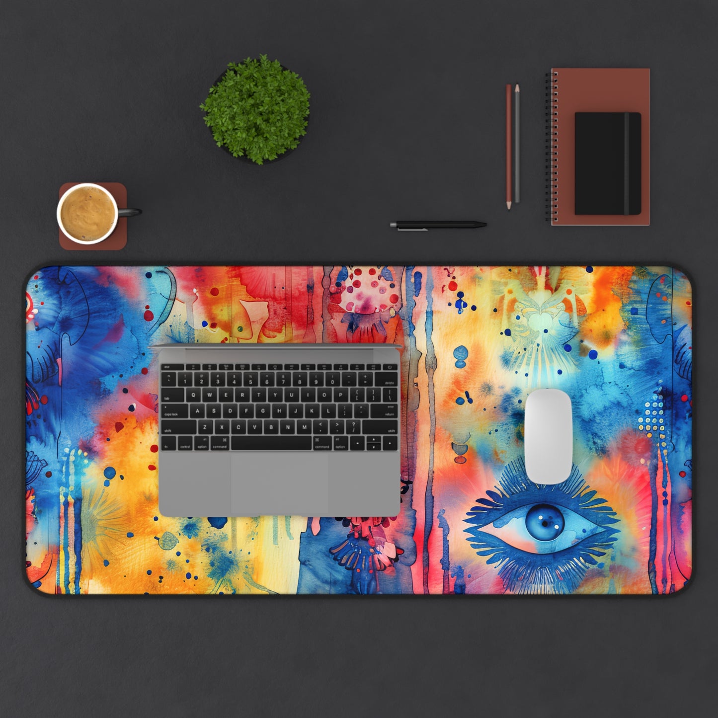 Brilliant Bliss Hamsa. Desk Mat - Stylish Office Organizer