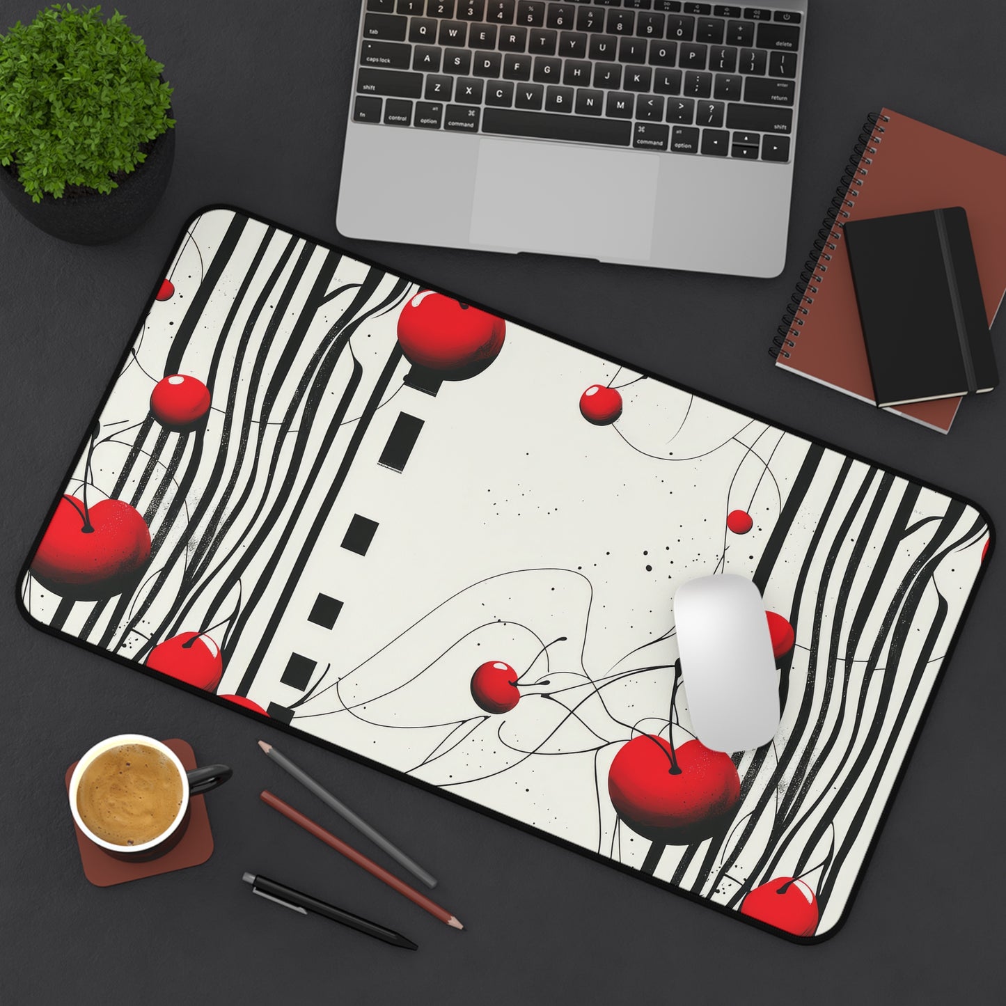 Cherry Dream. Desk Mat - Stylish Office Organizer