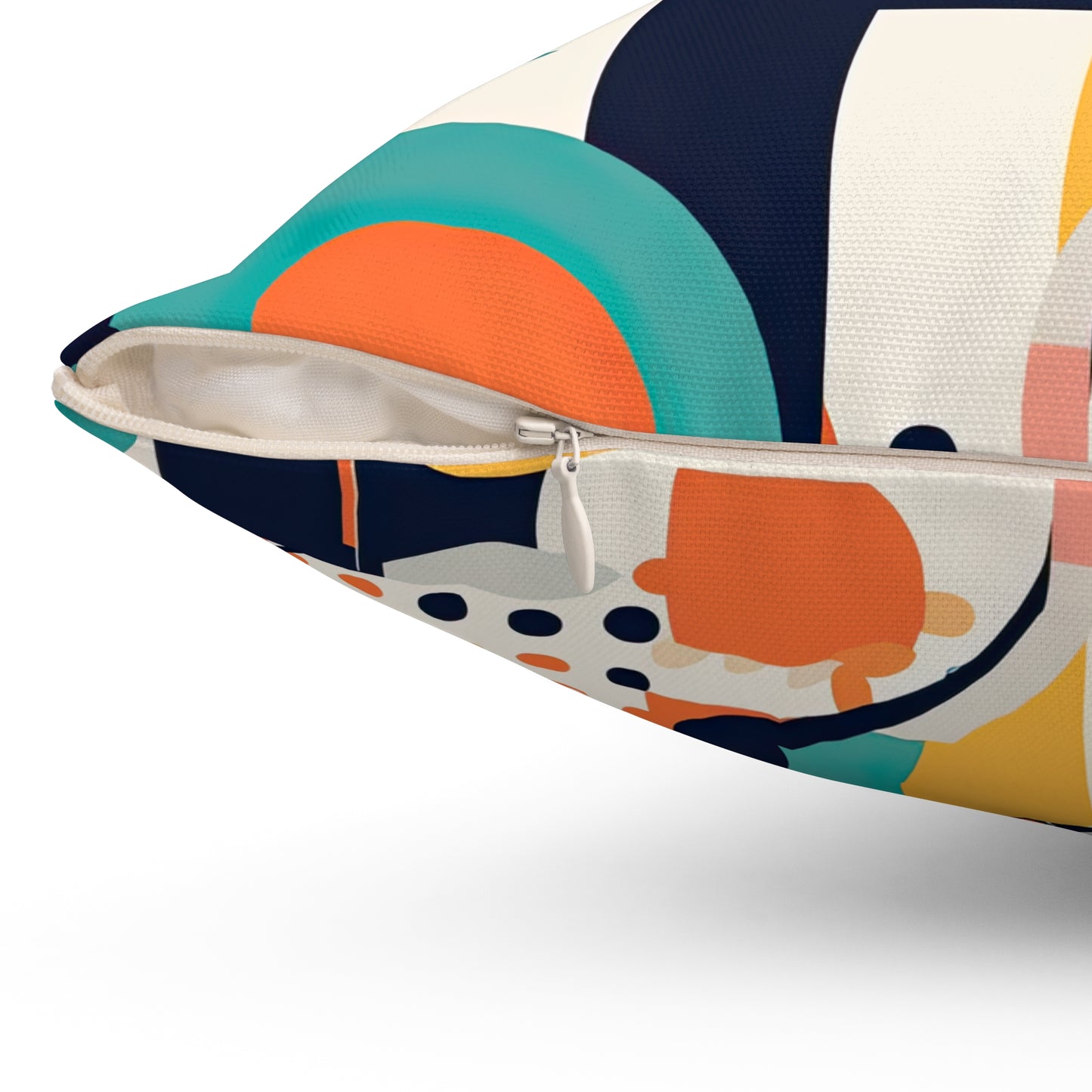 Echoes of the Analog Future. Artistic Retro-FuturisticSpun Polyester Square Pillow