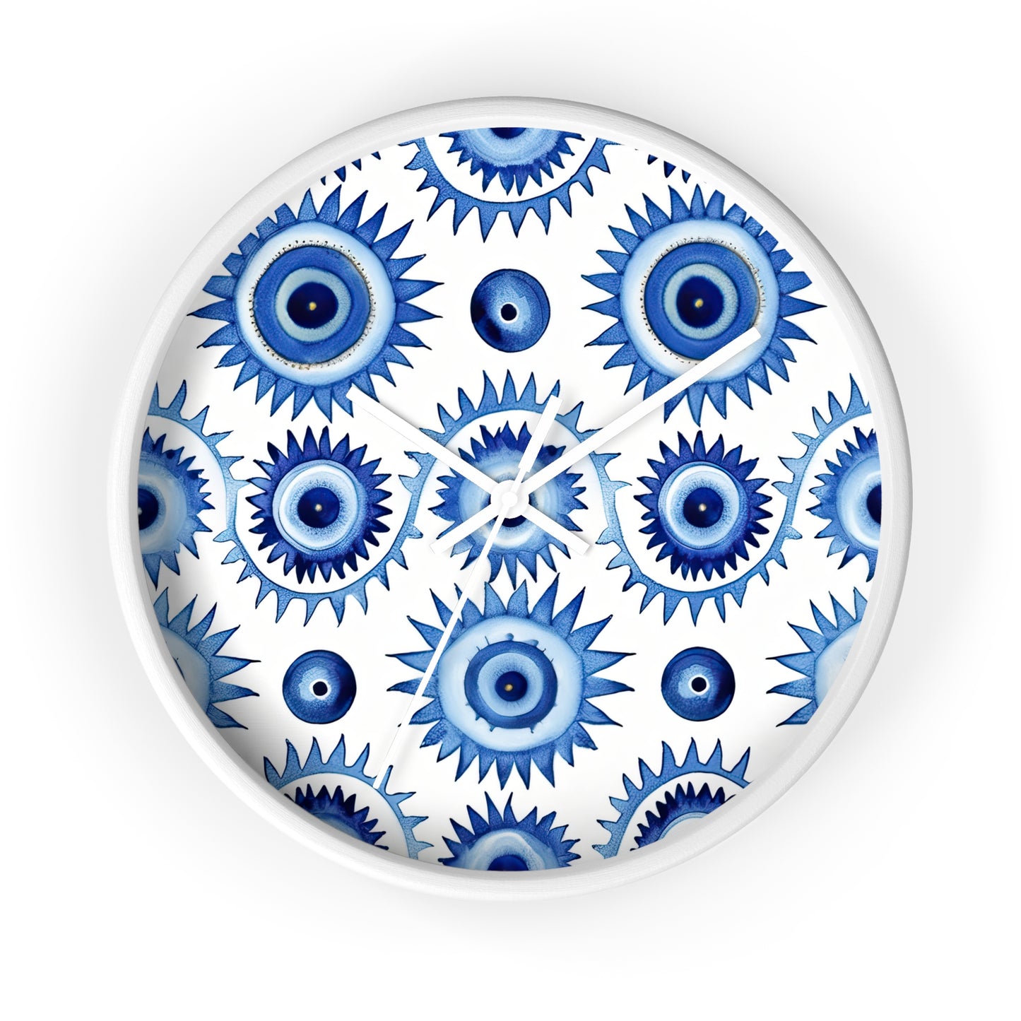 Spectral Watcher. Beholder. Artful Evil Eye Wall Clock – Timekeeping with Protective MeaningWall Clock.