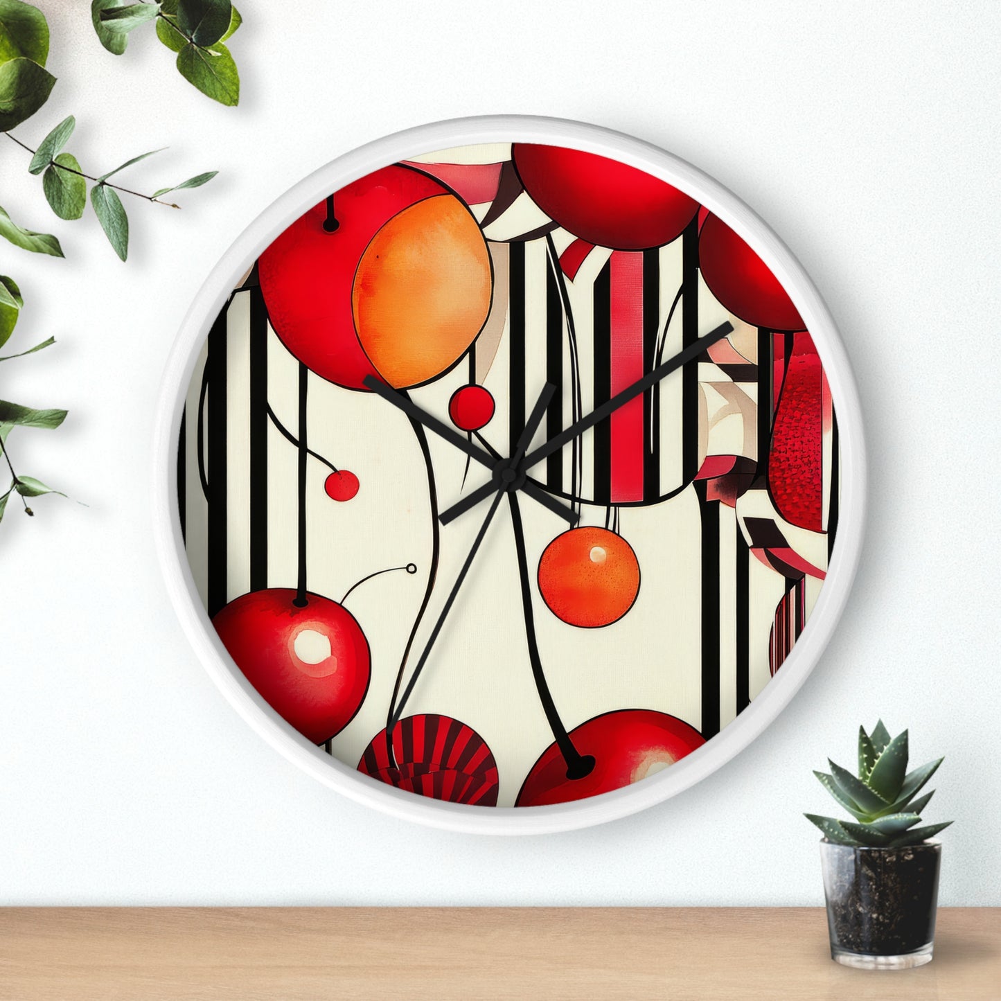 CherryBalm. Wall Clock - Artistic Home Decor