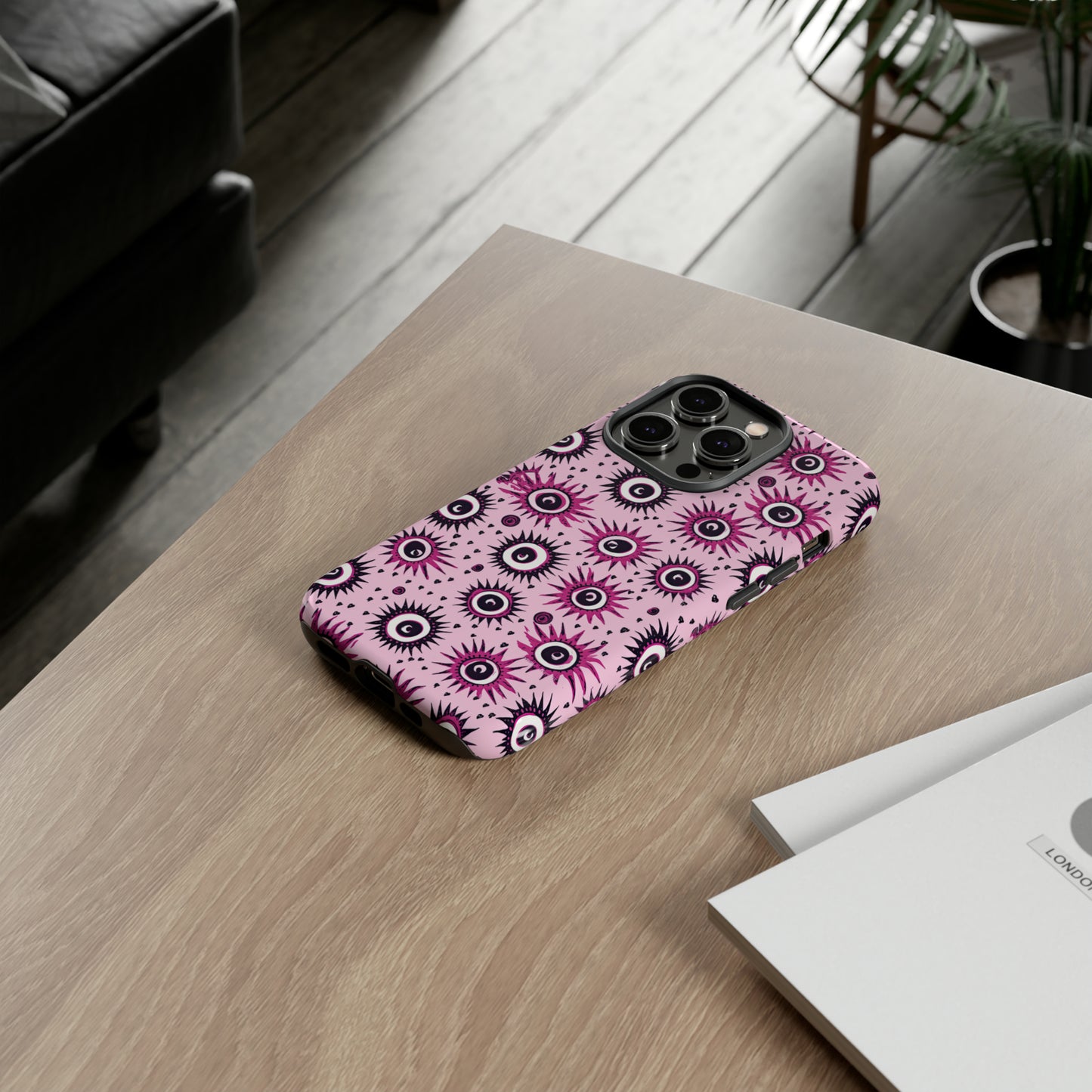Evil Pink Eye. Evil eye Inspired phone case. – Artistic Expression Meets ProtectionTough Cases