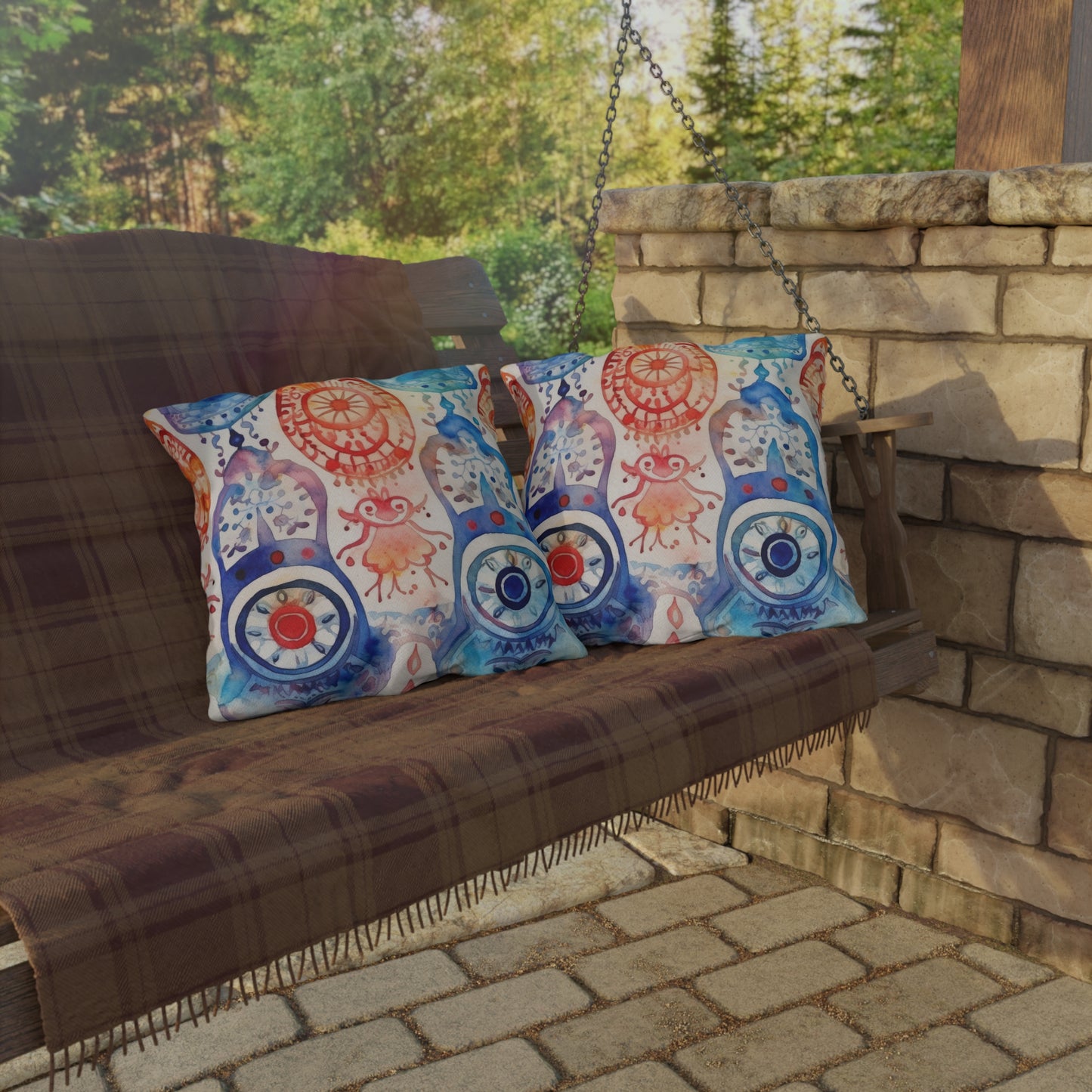 Omen of Hands.Outdoor Pillows