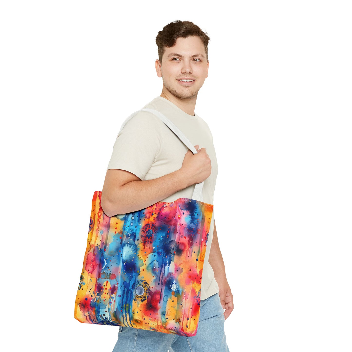 Hamsa bright Aura. Tote Bag for Everyday Use