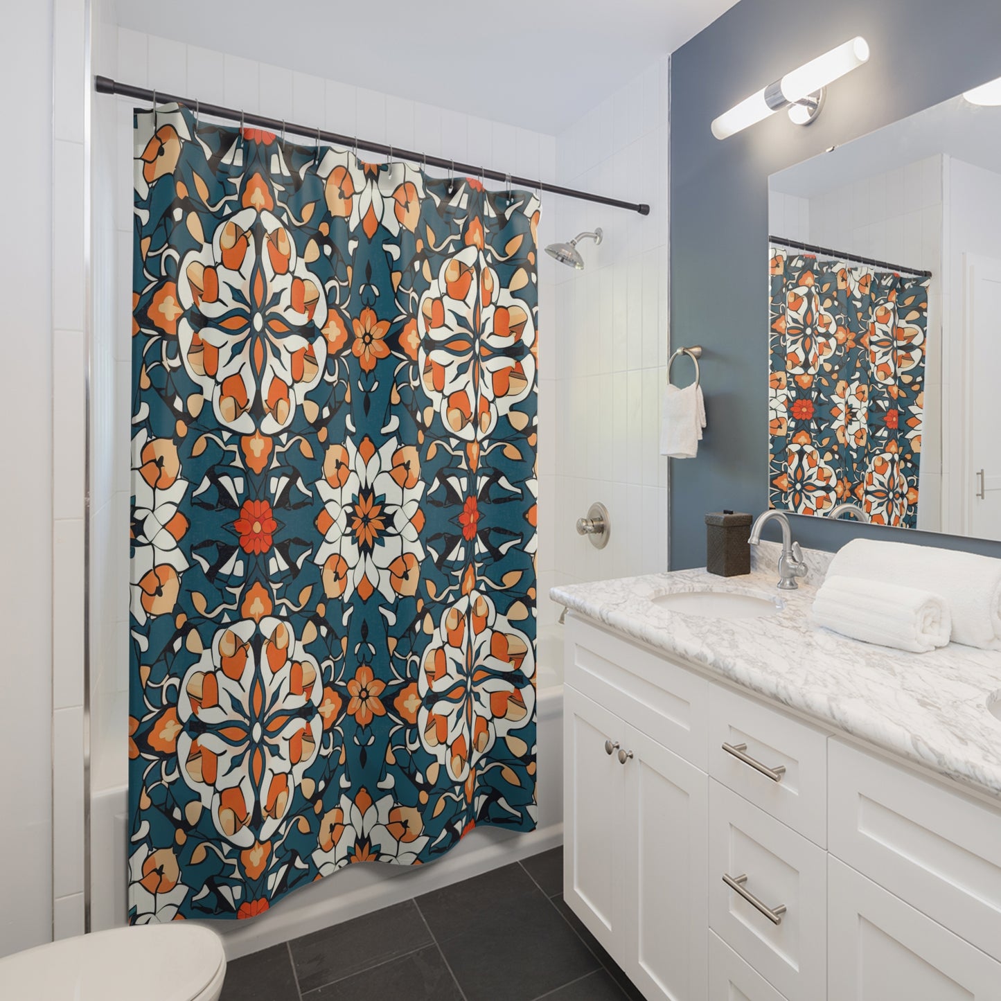 Nomad's Nest Nectar . Shower Curtains