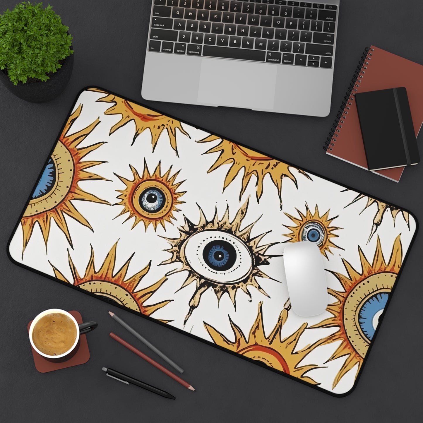 Ethereal Eyeful. Desk Mat - Stylish Office Organizer