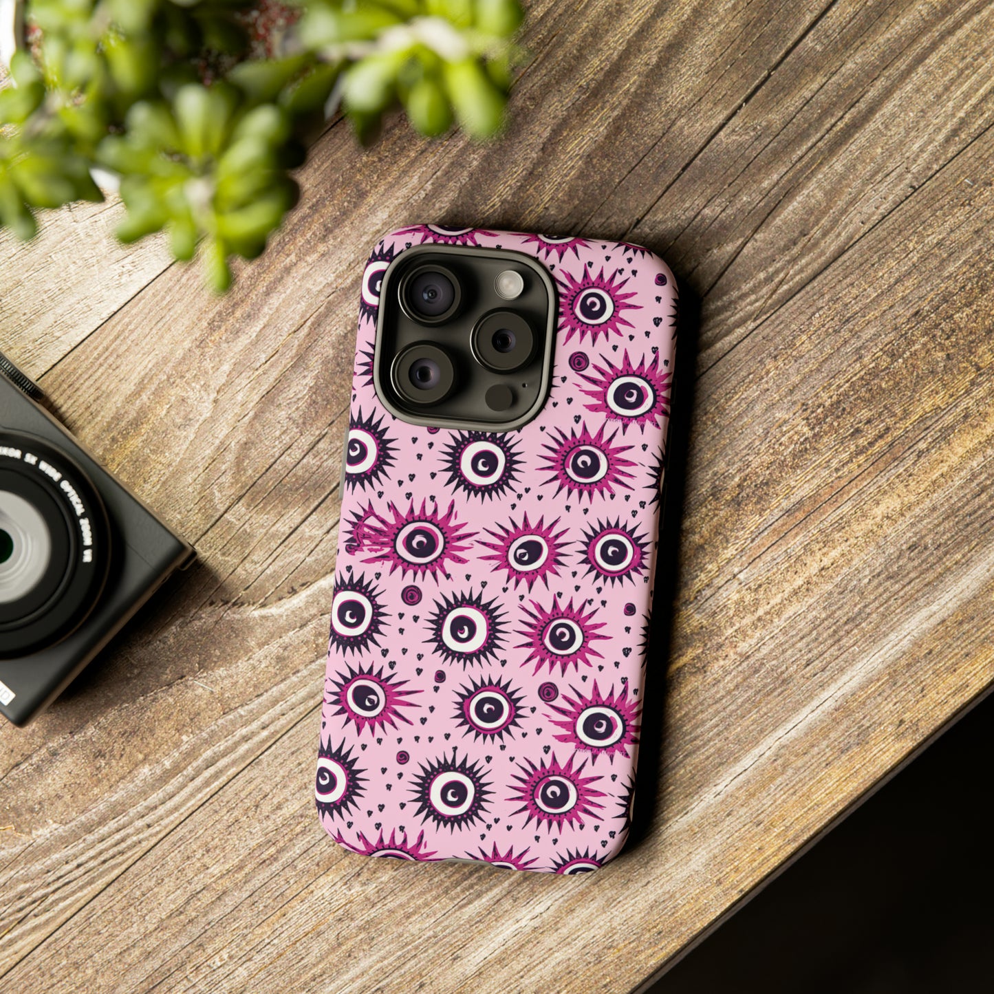 Evil Pink Eye. Evil eye Inspired phone case. – Artistic Expression Meets ProtectionTough Cases