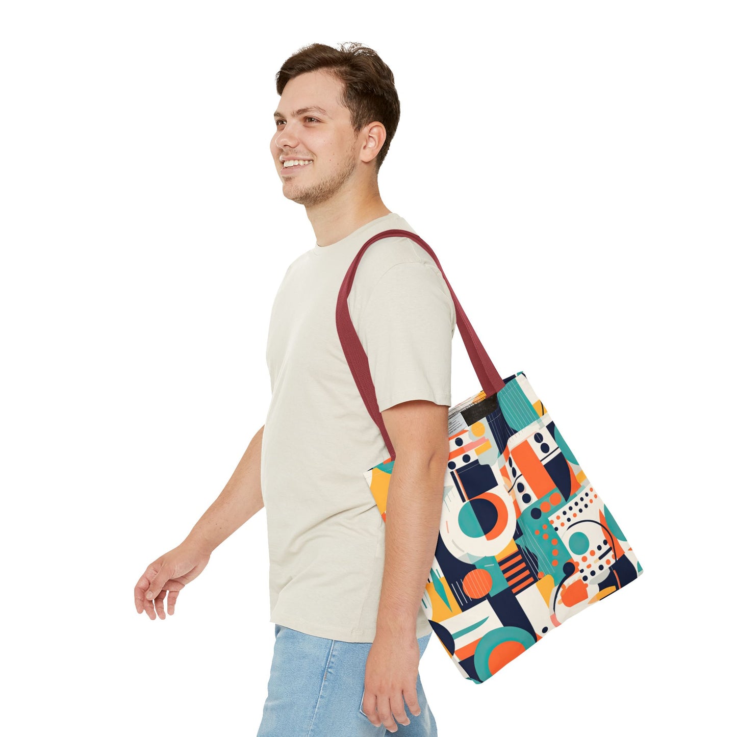 Echoes of the Analog Future. Tote Bag for Everyday Use