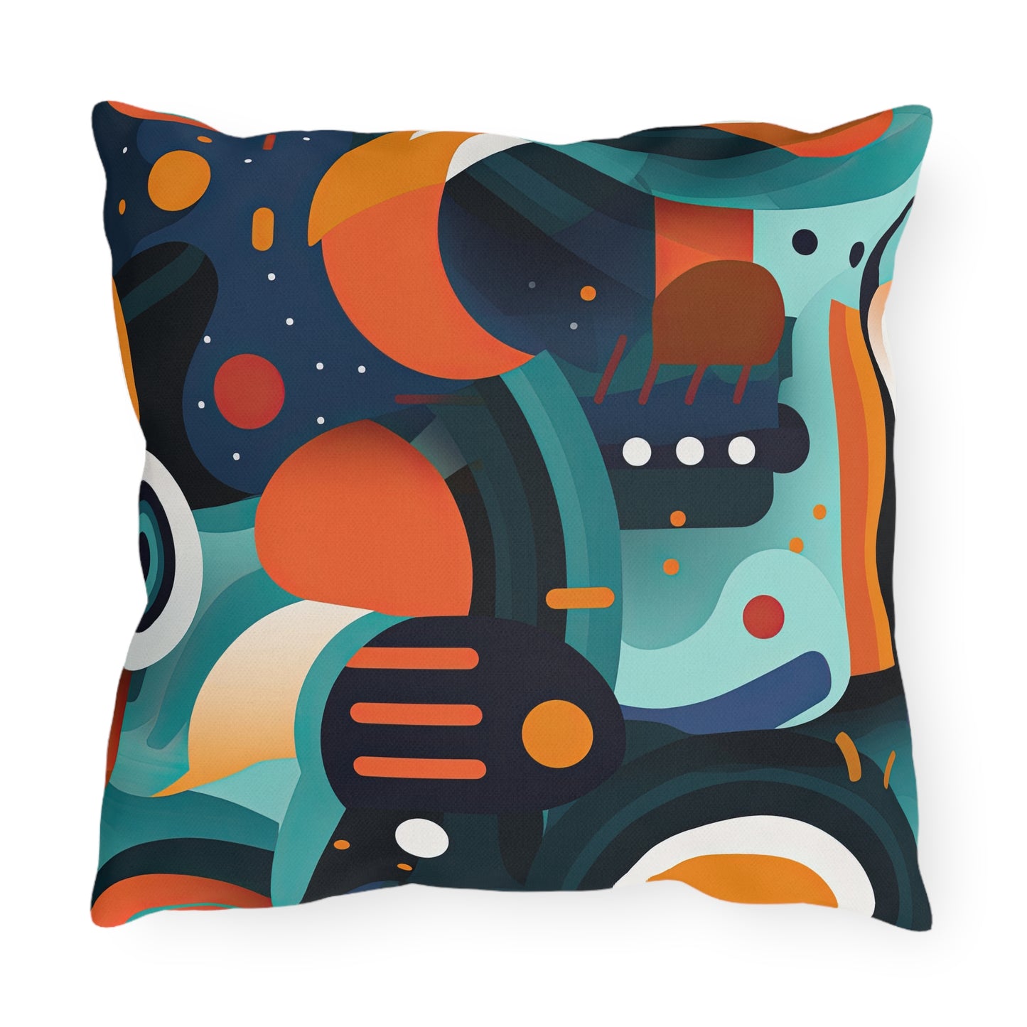 Retro Futurism. Retro Style Avant-Garde Outdoor Pillows