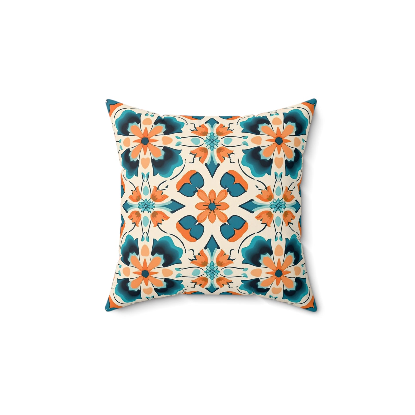 Meditative Medina Montage . Spun Polyester Square Pillow