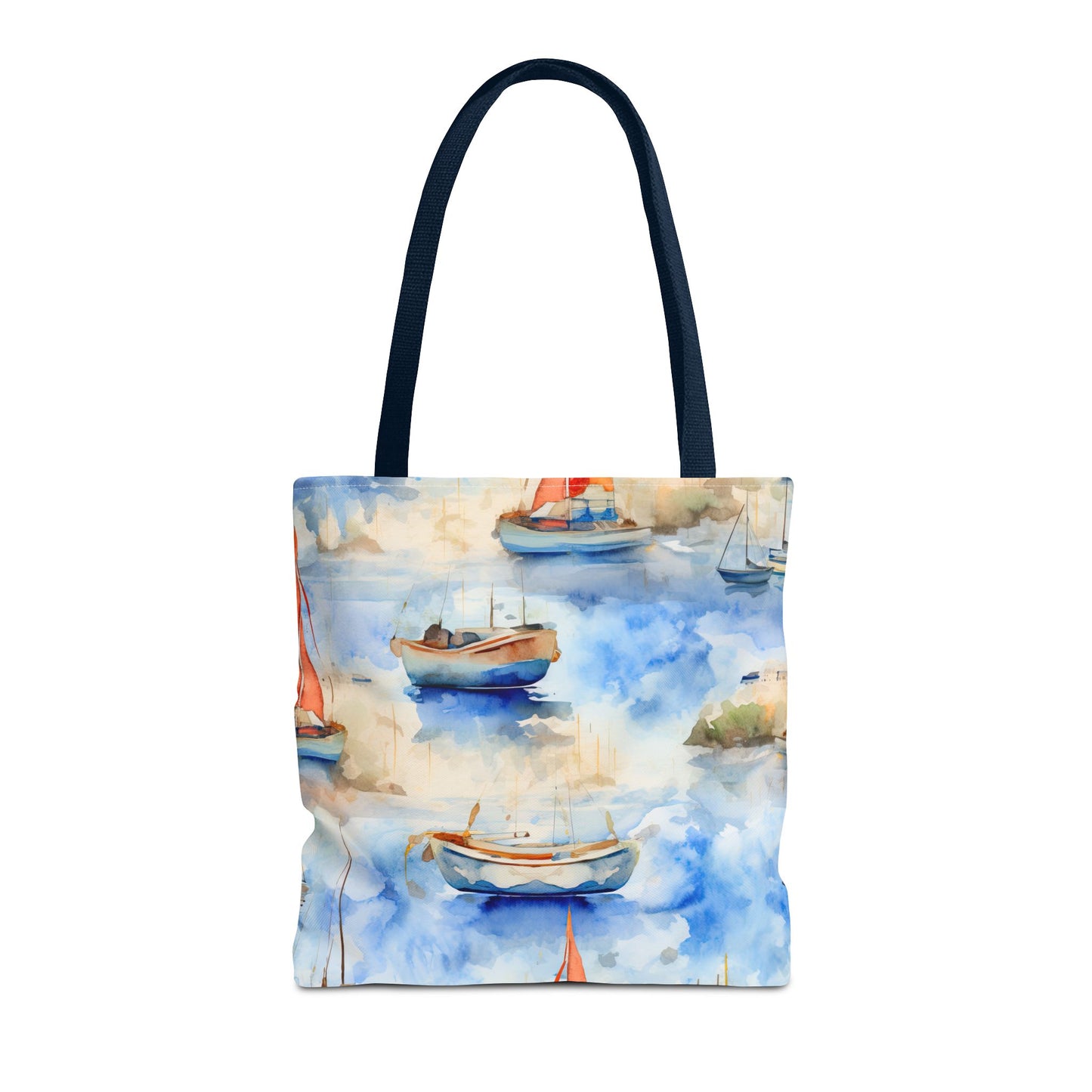 Boats On Watercolor. Tote Bag for Everyday Use