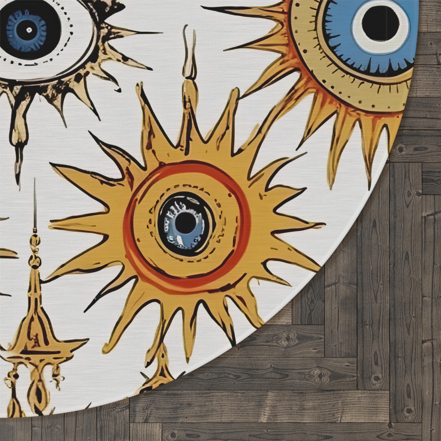 Ethereal Eyeful. Round Rug