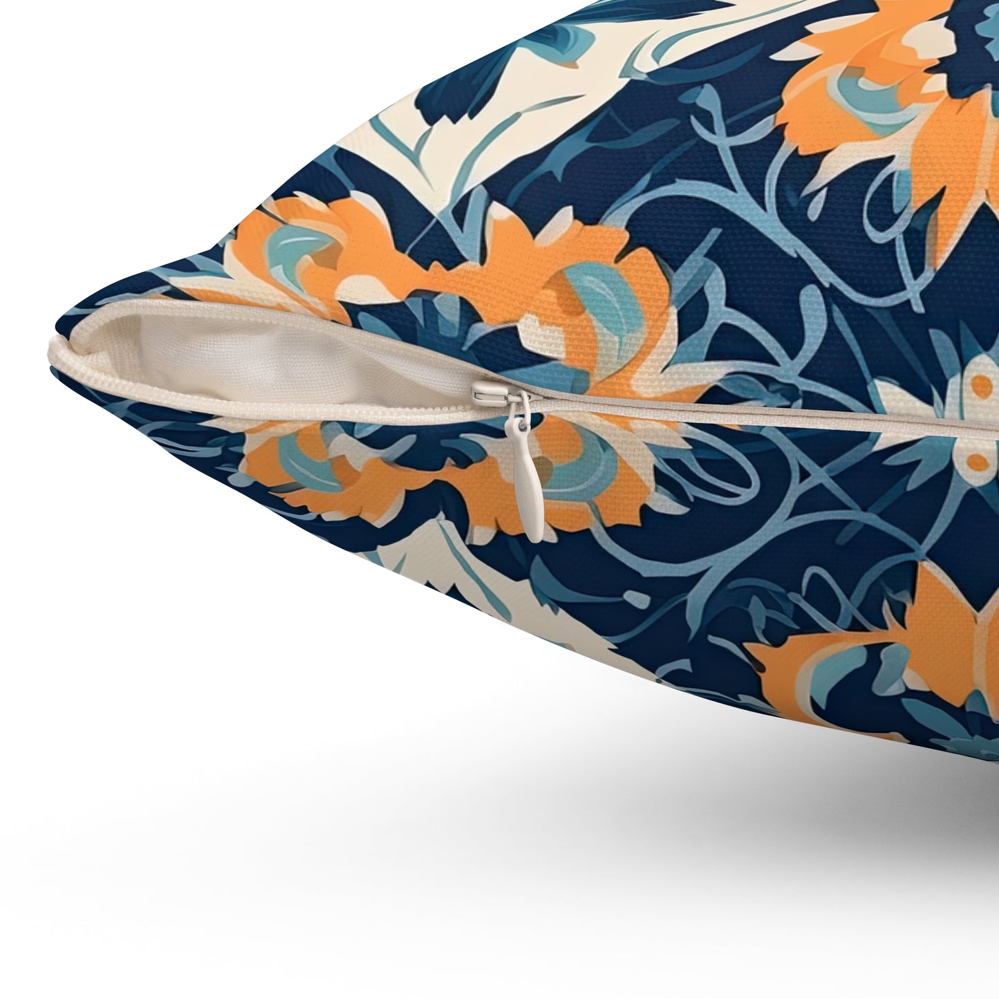 Velvet Veil Vision . Spun Polyester Square Pillow