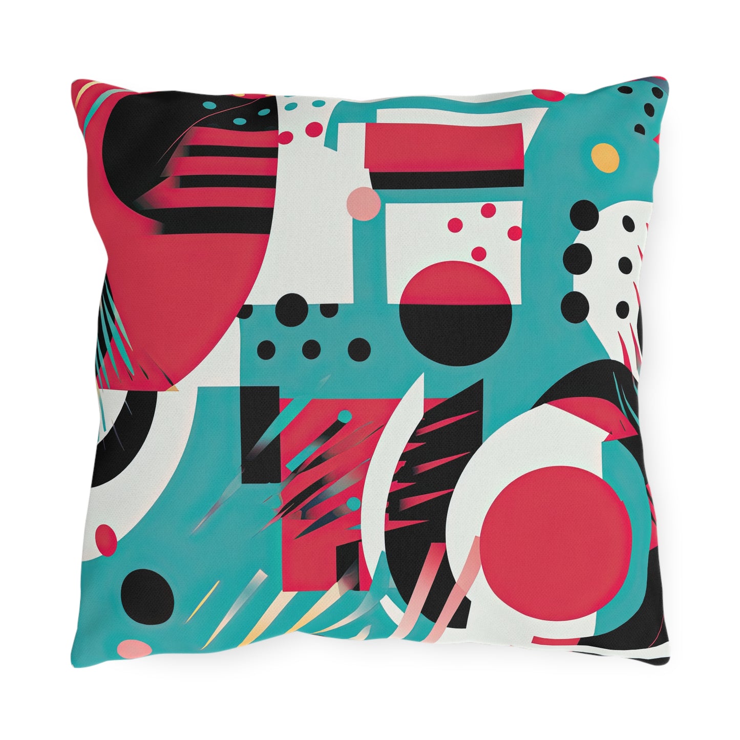 Chromatic Flux. Bold Avant-Garde Outdoor Pillows