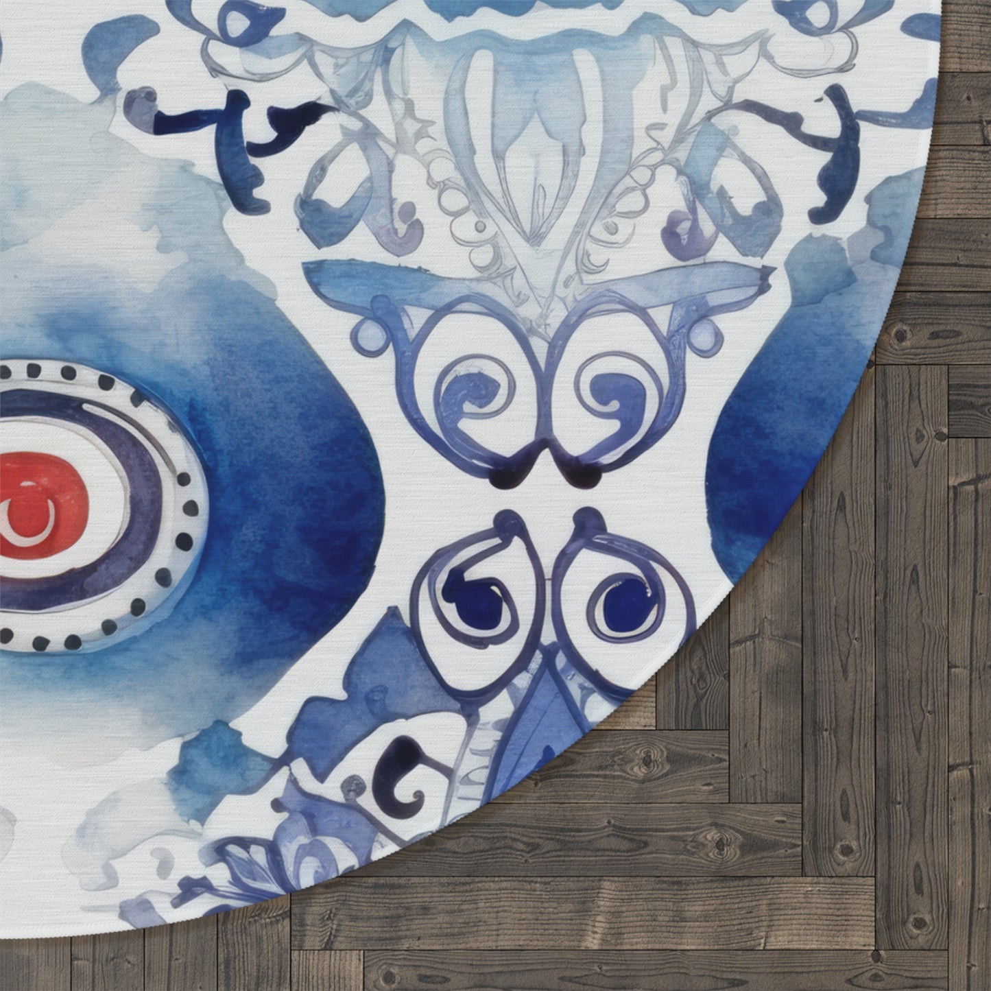 Hand of envy. Round Rug